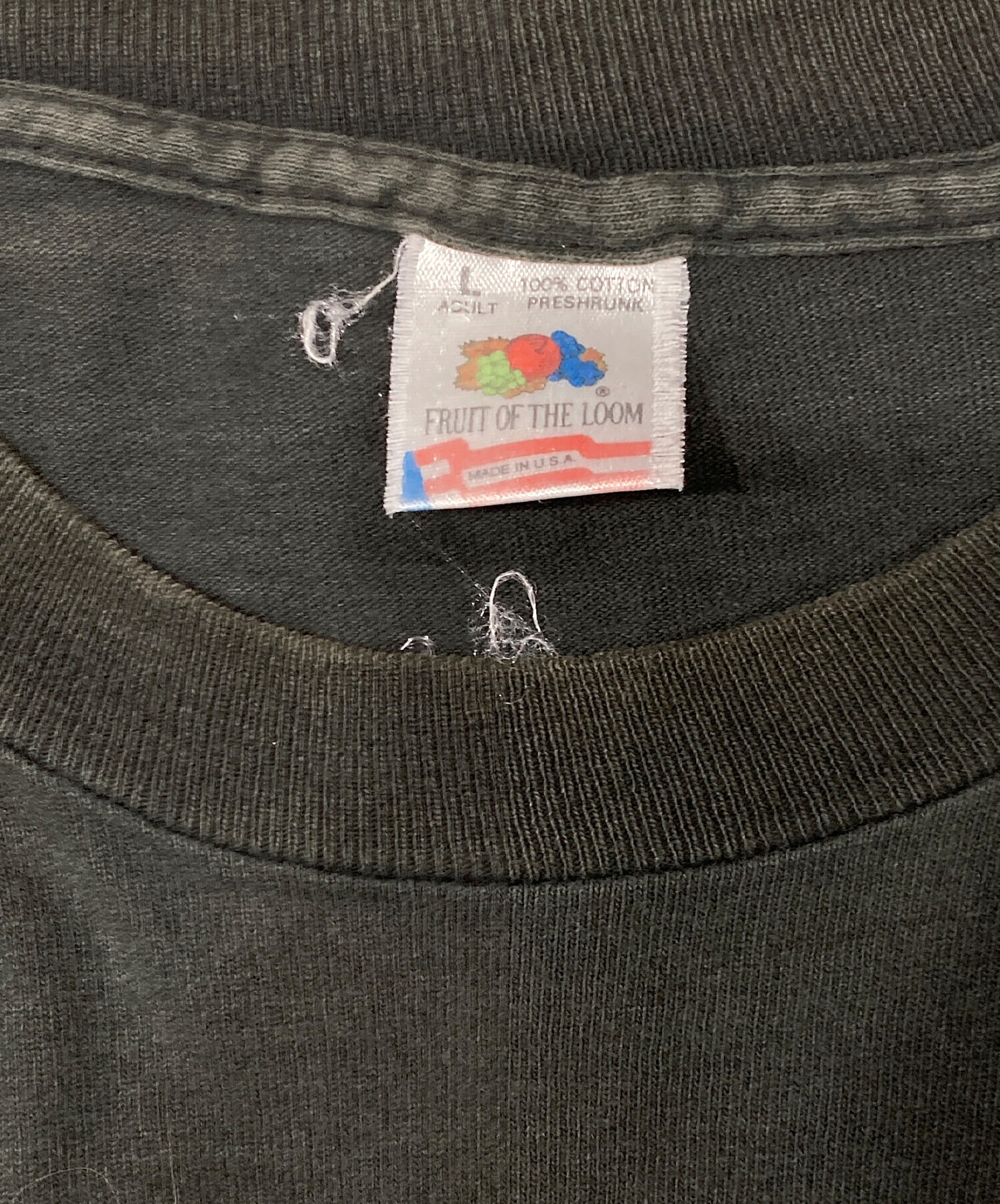 FRUITOFTHELOOM 新品未使用 ブラック L 即日発送 中古・古着通販】FRUIT OF THE LOOM (フルーツオブザルーム