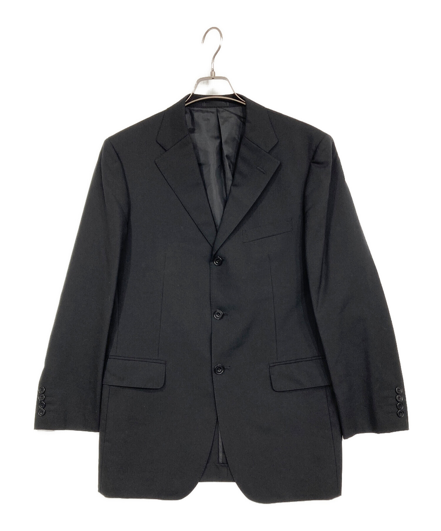 BURBERRY BLACK LABEL スーツ サイズ40L ブラック ストライプ