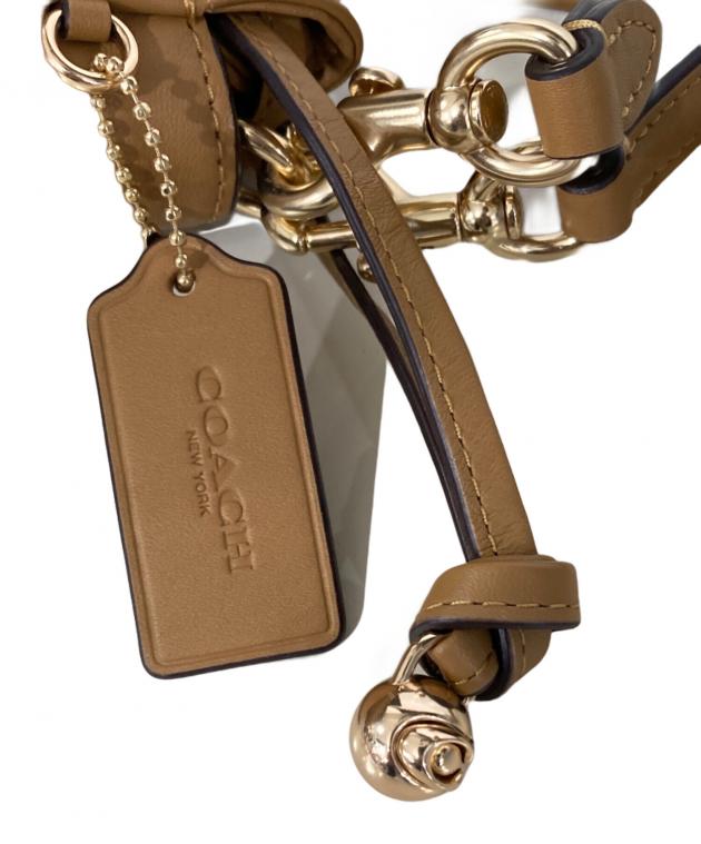 未使用✨ コーチ フェイ ドローストリングバッグ 2way レザー ブラウン 中古・古着通販】COACH (コーチ) フェイ ドローストリング バッグ