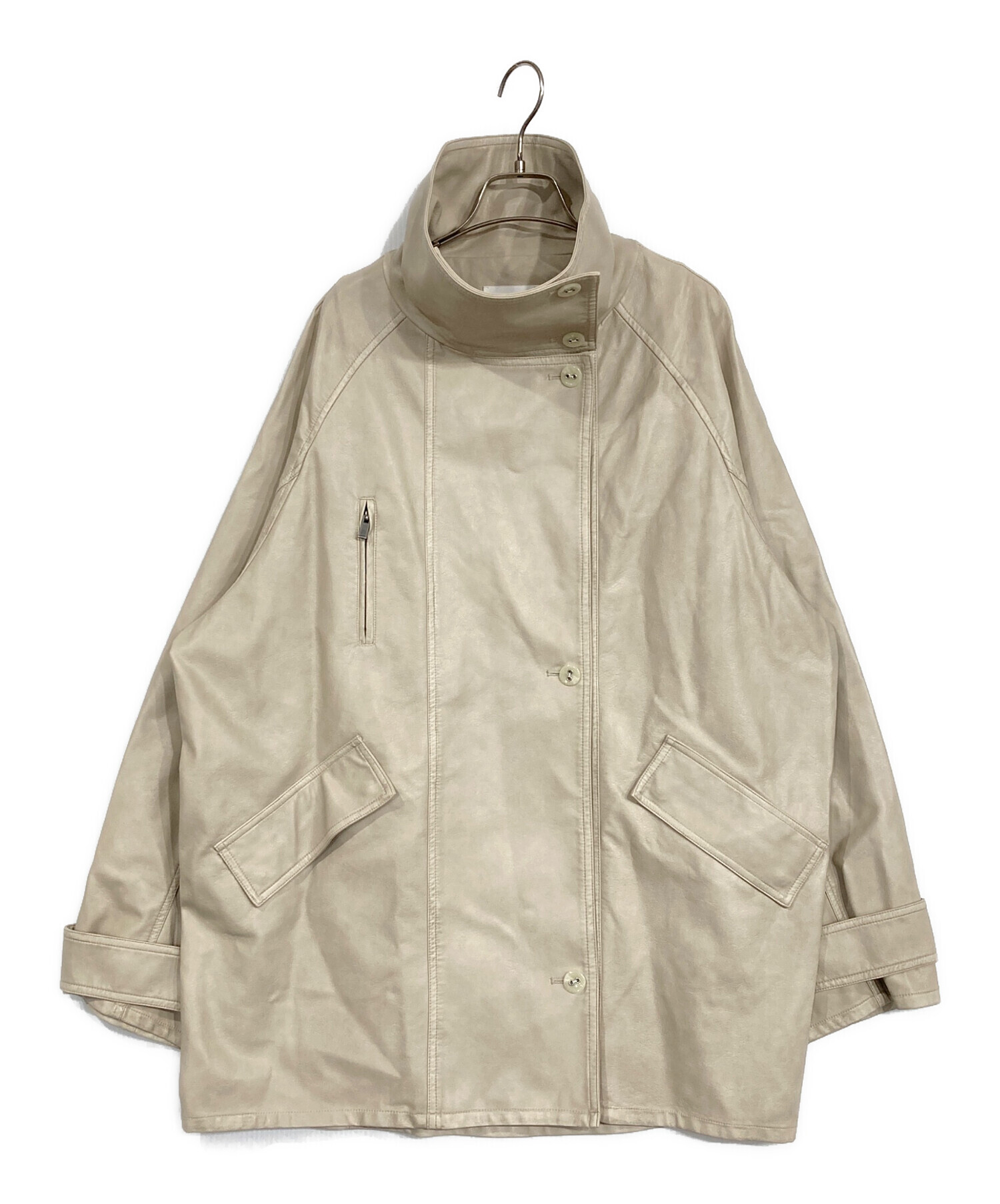 中古・古着通販】Ameri (アメリ) USED LIKE SYNTHETIC LEATHER JACKET 