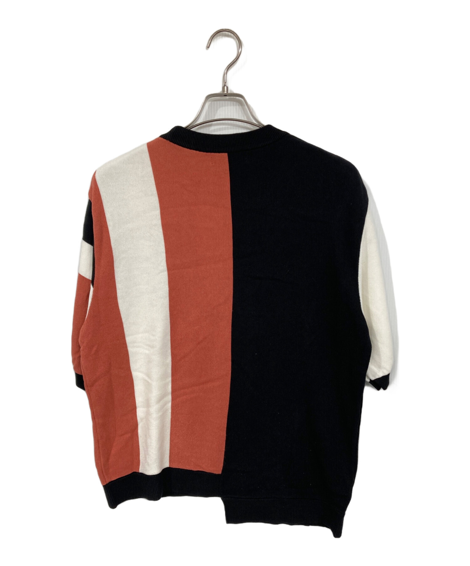 CULLNI クルニ 20SS アシンメトリー 片袖ニット 2枚セット 中古・古着通販】CULLNI (クルニ) アシンメトリーニット ブラック