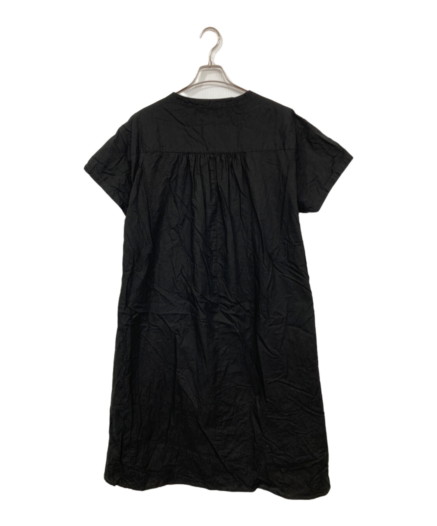 中古・古着通販】pas de calais (パドカレ) 刺繍ワンピース ブラック