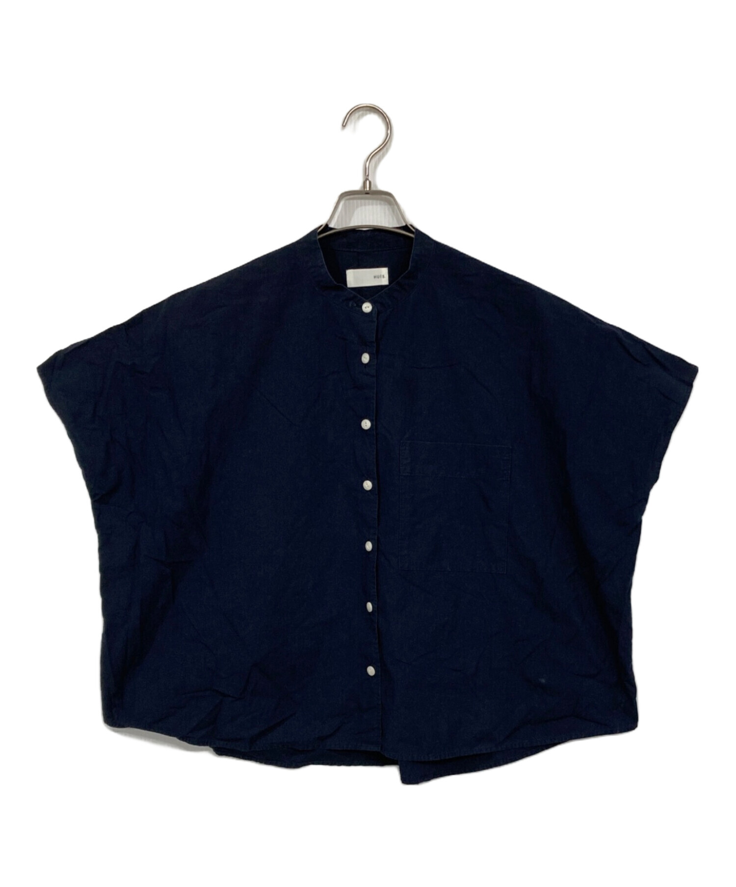 中古・古着通販】HUIS (ハウス) オーガニックコットンバンドカラー半袖