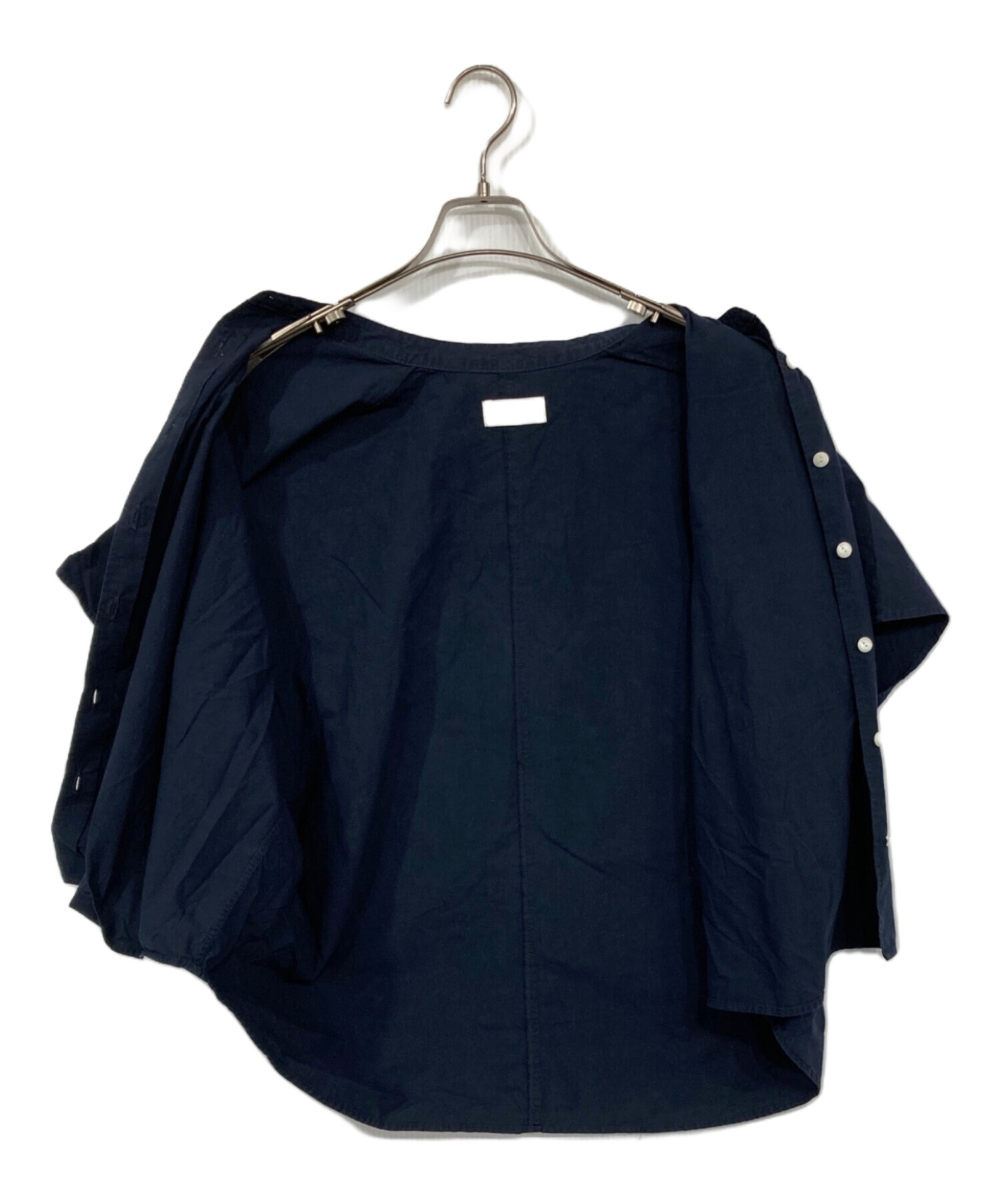中古・古着通販】HUIS (ハウス) オーガニックコットンバンドカラー半袖 
