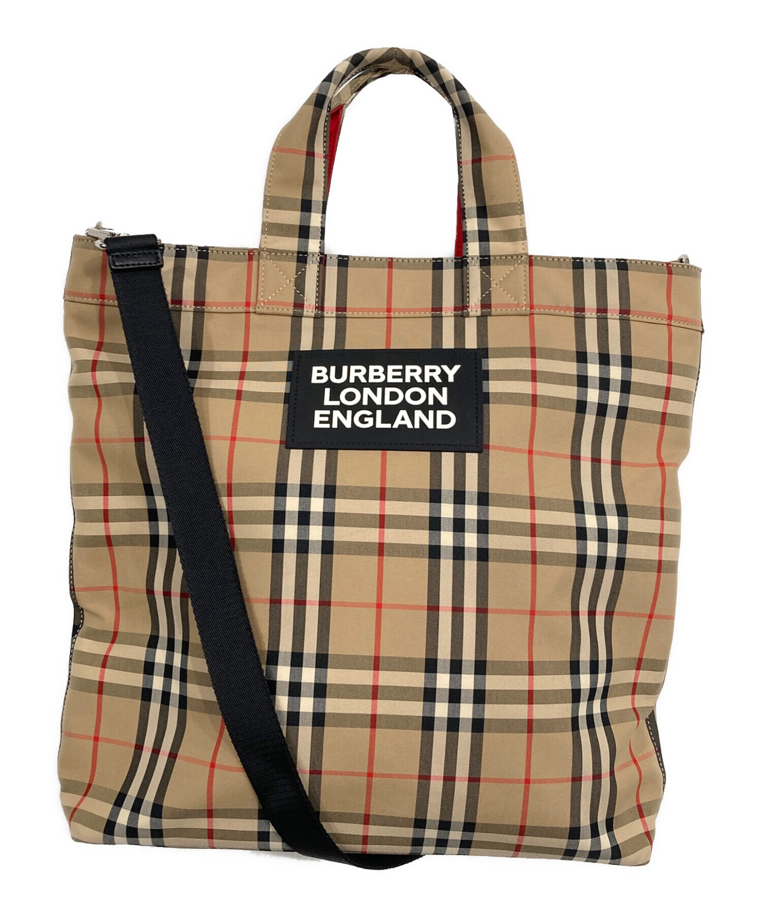 中古・古着通販】BURBERRY (バーバリー) バーバリーチェック2WAYトート 
