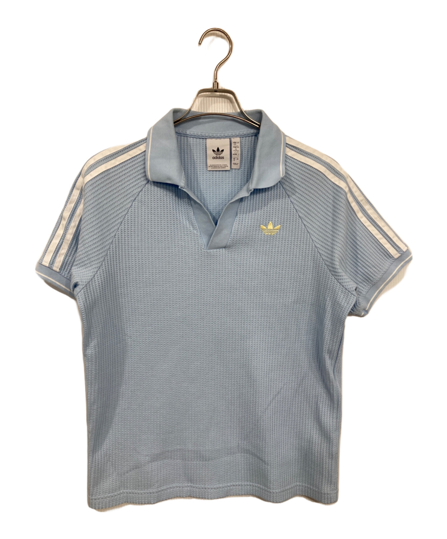 中古・古着通販】adidas (アディダス) ワッフル ニット ポロシャツ