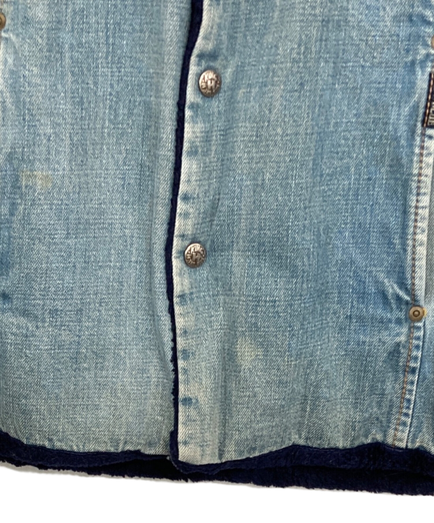 中古・古着通販】BLUE BLUE (ブルーブルー) 裏ボアデニムジャケット