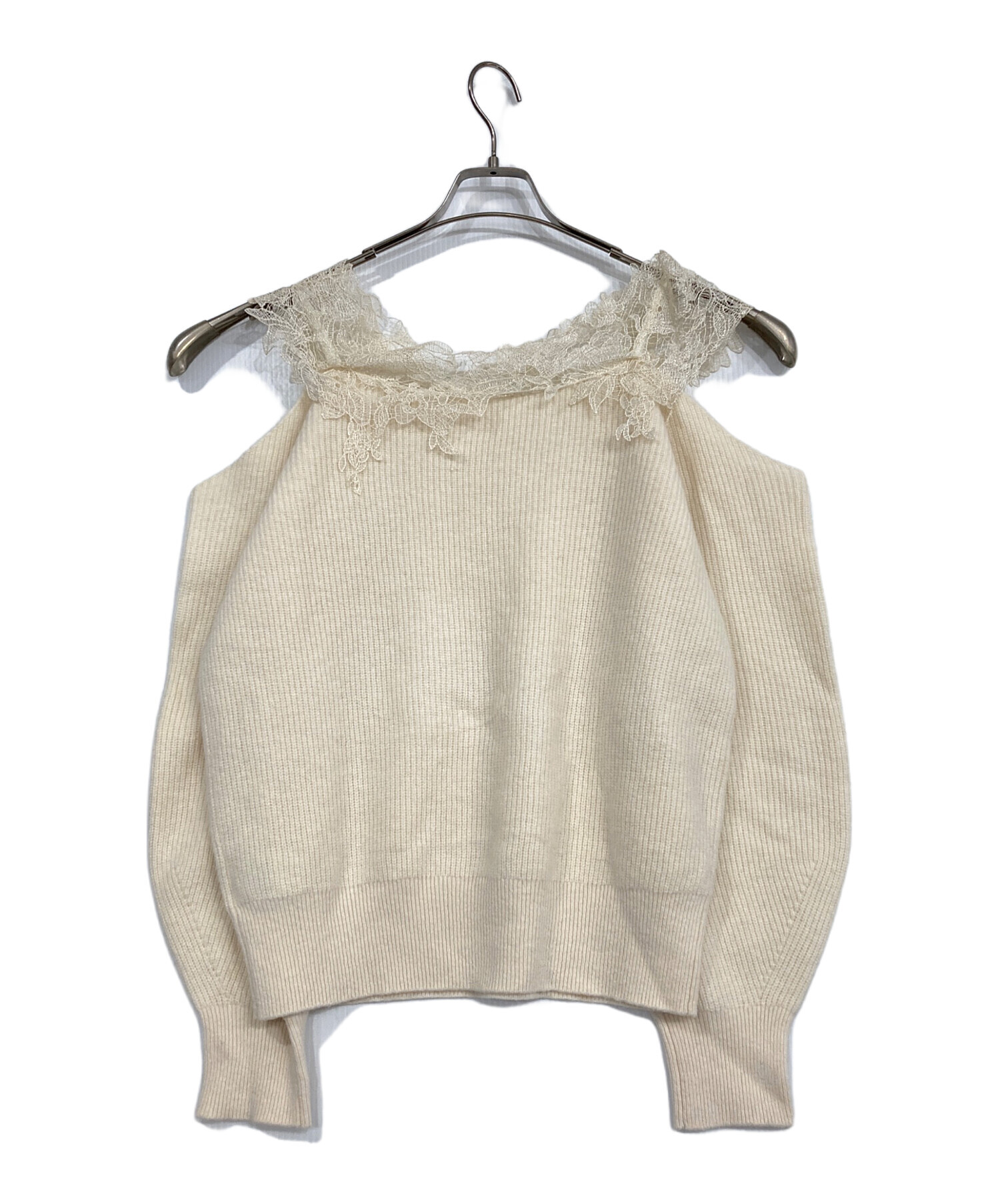 中古・古着通販】FRAY ID (フレイ アイディー) レースオフショルダー