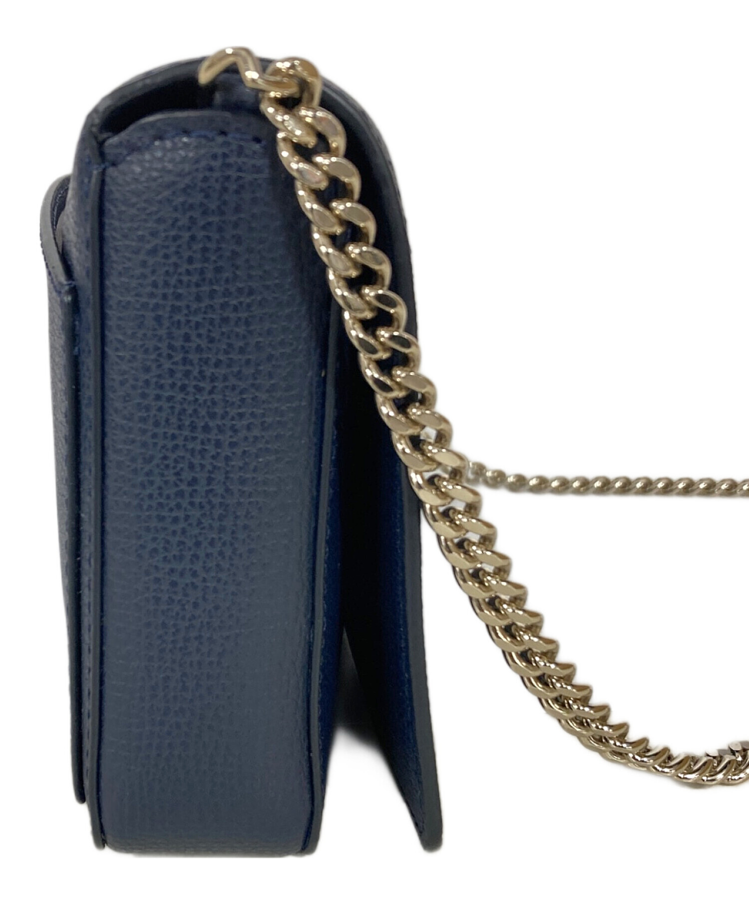 【新品未使用】 ケイトスペード グレインレザー シルビア チェーン ウォレット 中古・古着通販】Kate Spade (ケイトスペード) シルビアチェーン