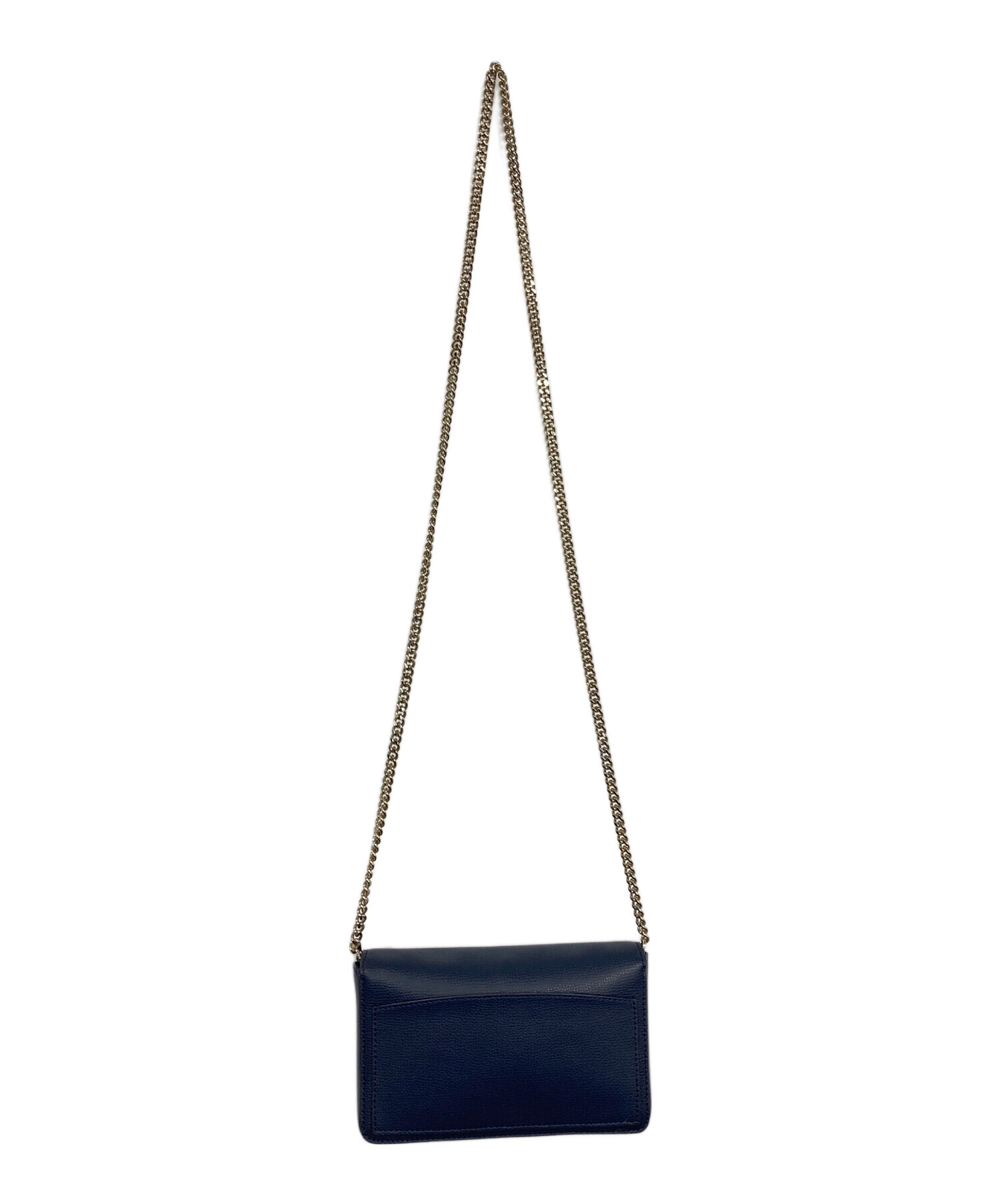 【新品未使用】 ケイトスペード グレインレザー シルビア チェーン ウォレット 中古・古着通販】Kate Spade (ケイトスペード) シルビアチェーン