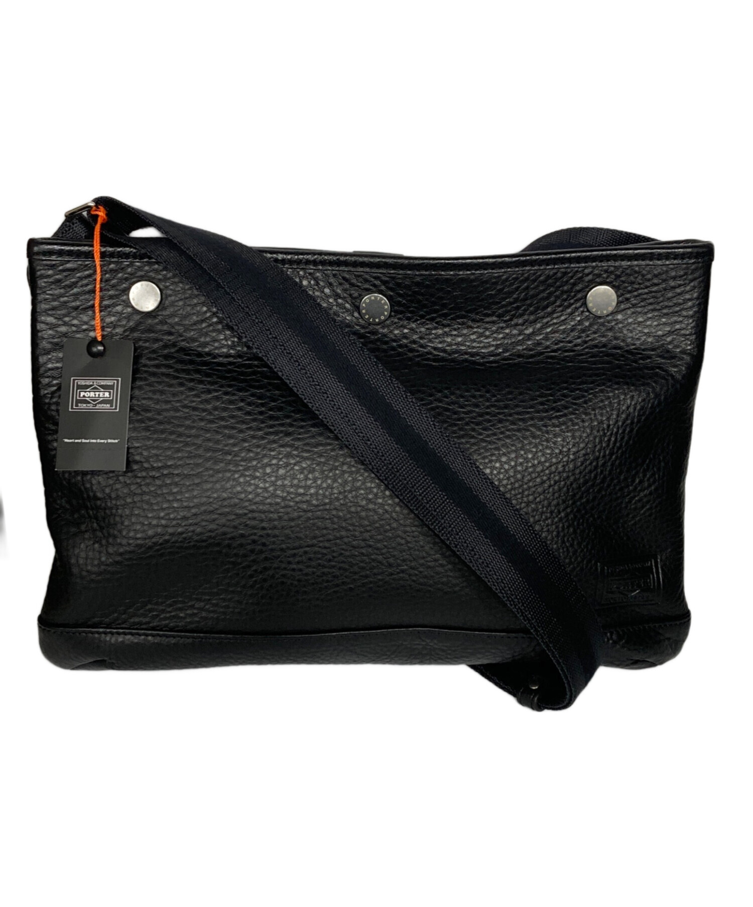 PORTER　サコシュ 中古・古着通販】PORTER (ポーター) SACOCHE/サコッシュ ブラック