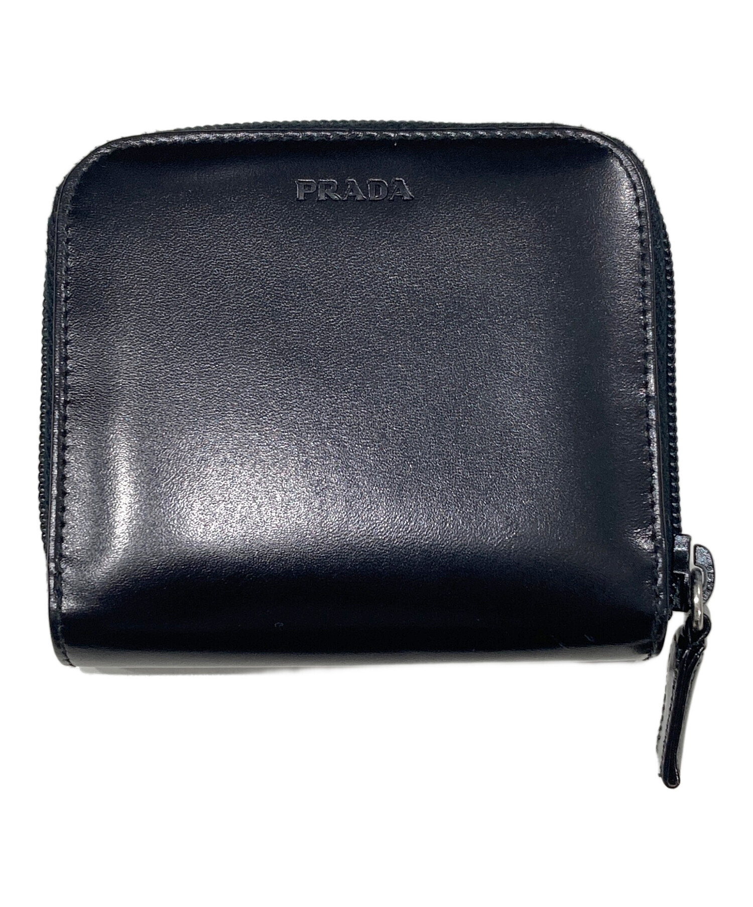 中古・古着通販】PRADA (プラダ) 2つ折り財布 ブラック｜ブランド