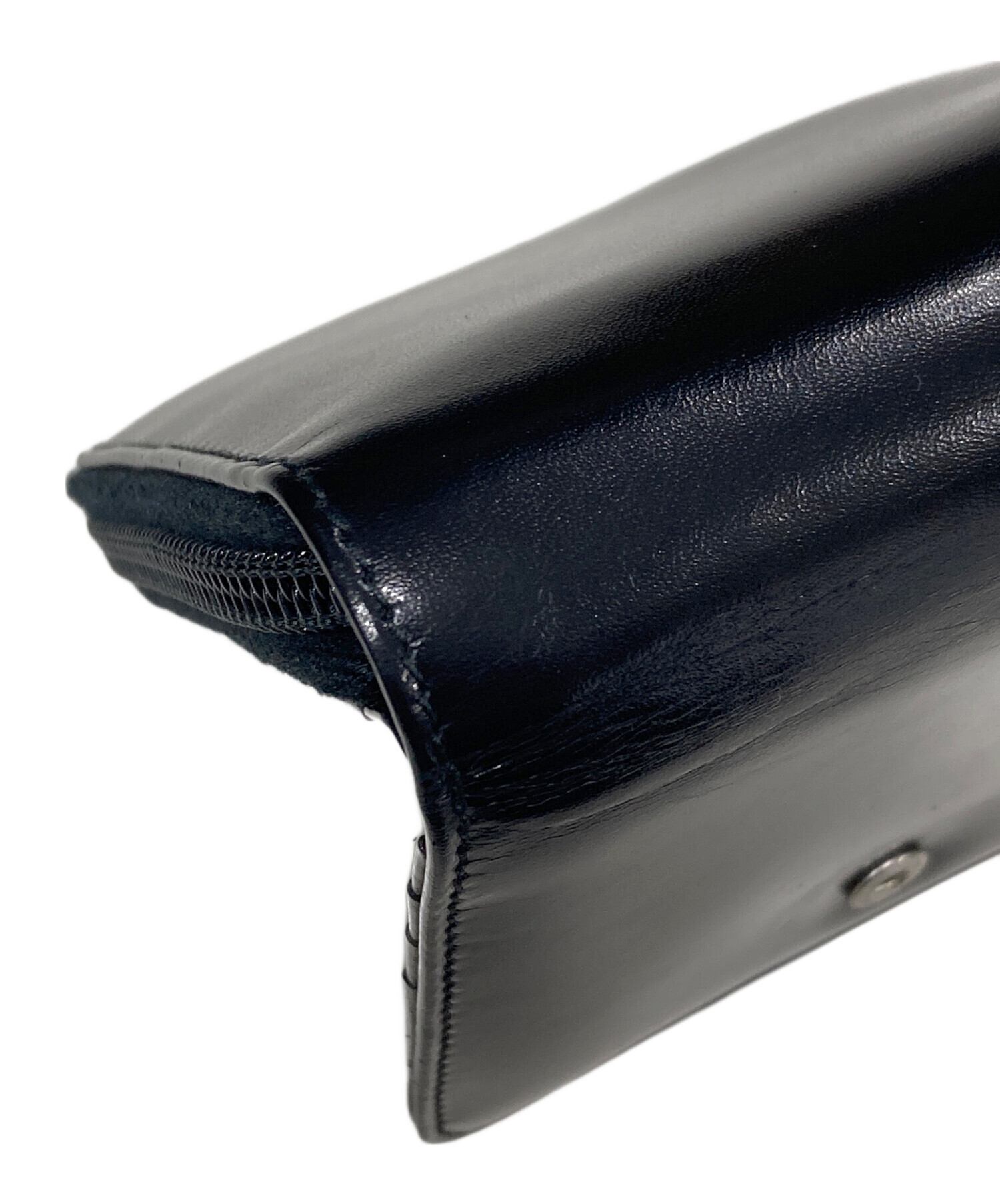 中古・古着通販】PRADA (プラダ) 2つ折り財布 ブラック｜ブランド