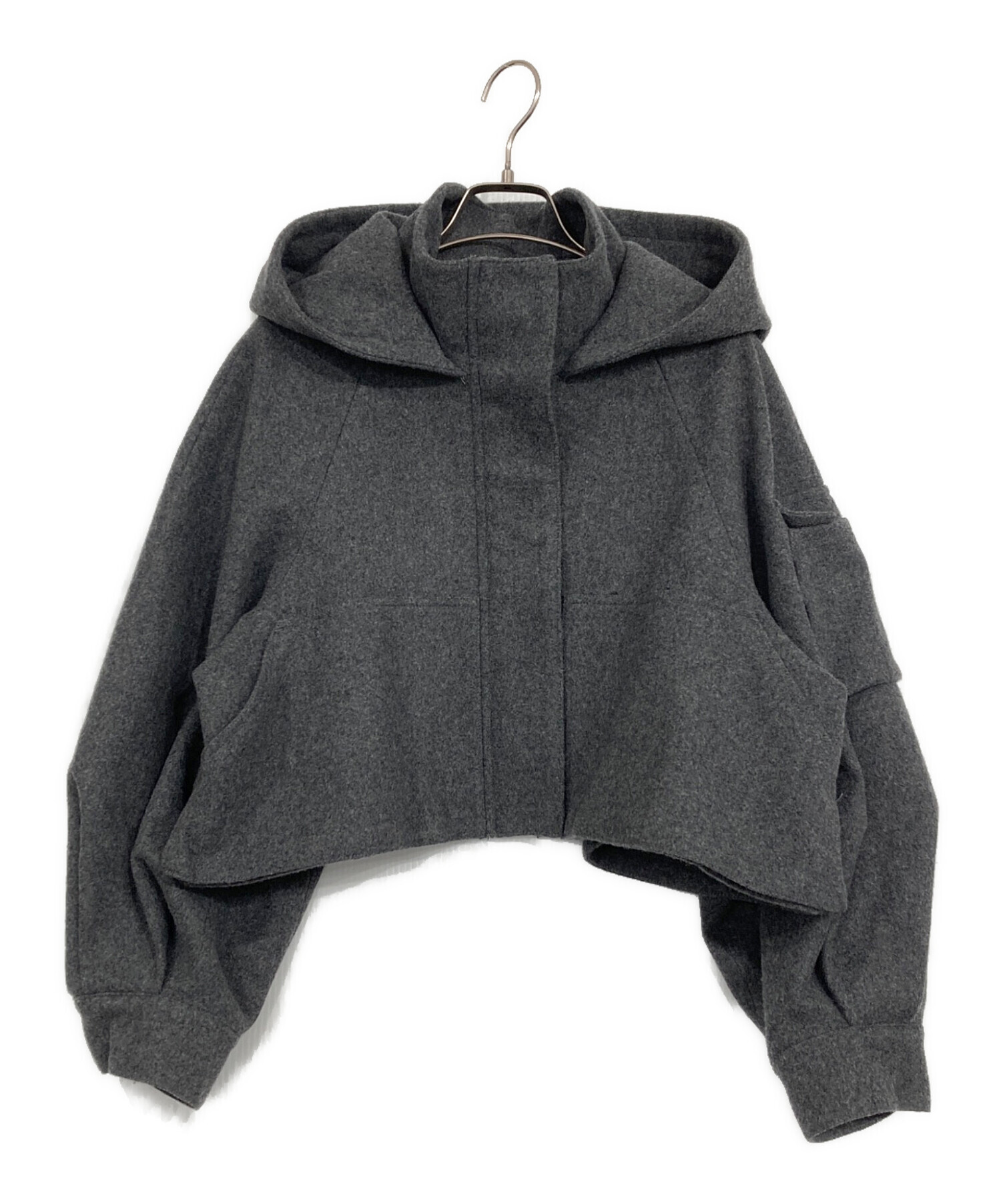 Mecre メルトンフーディーショートブルゾン メルトンフーディー