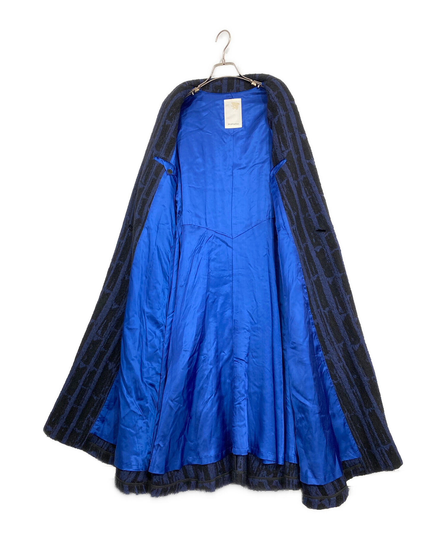 中古・古着通販】matohu (マトフ) 着物風コート ブラック サイズ:M 
