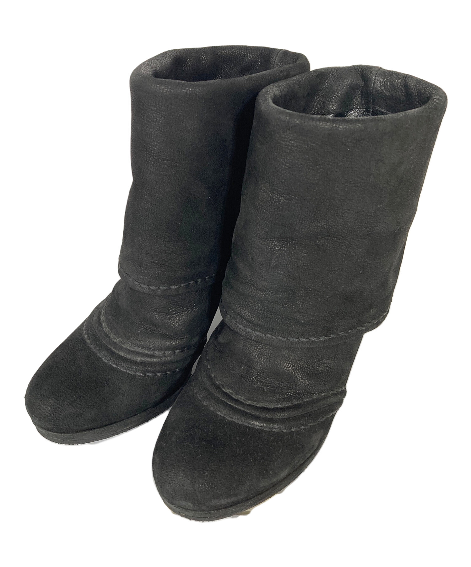中古・古着通販】PRADA (プラダ) ブーティ ブラック サイズ:37 