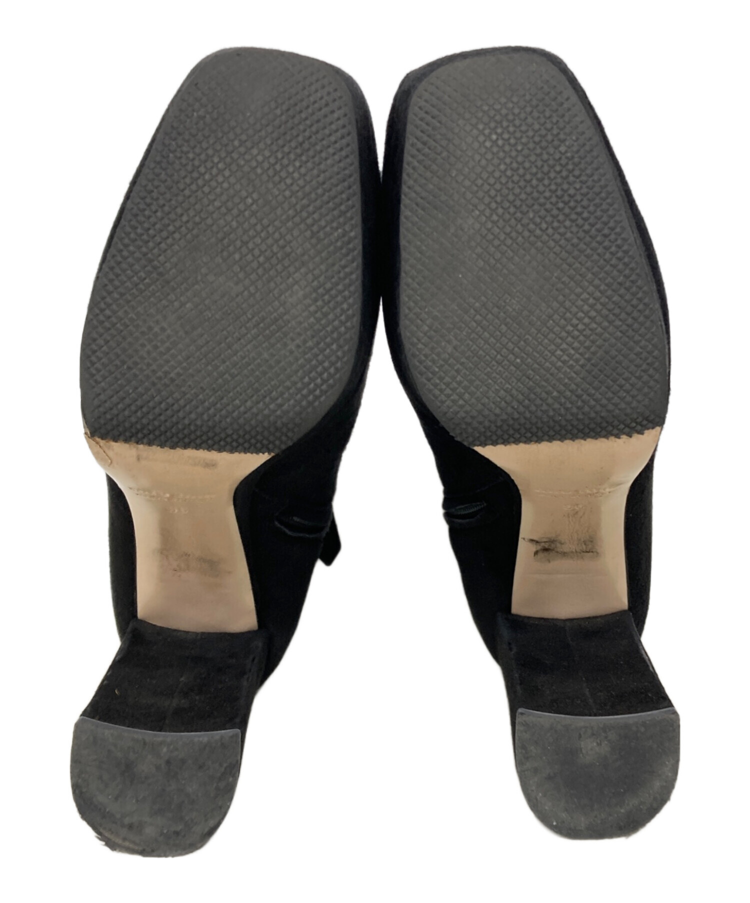 中古・古着通販】MIU MIU (ミュウミュウ) ブーティ ブラック サイズ:36