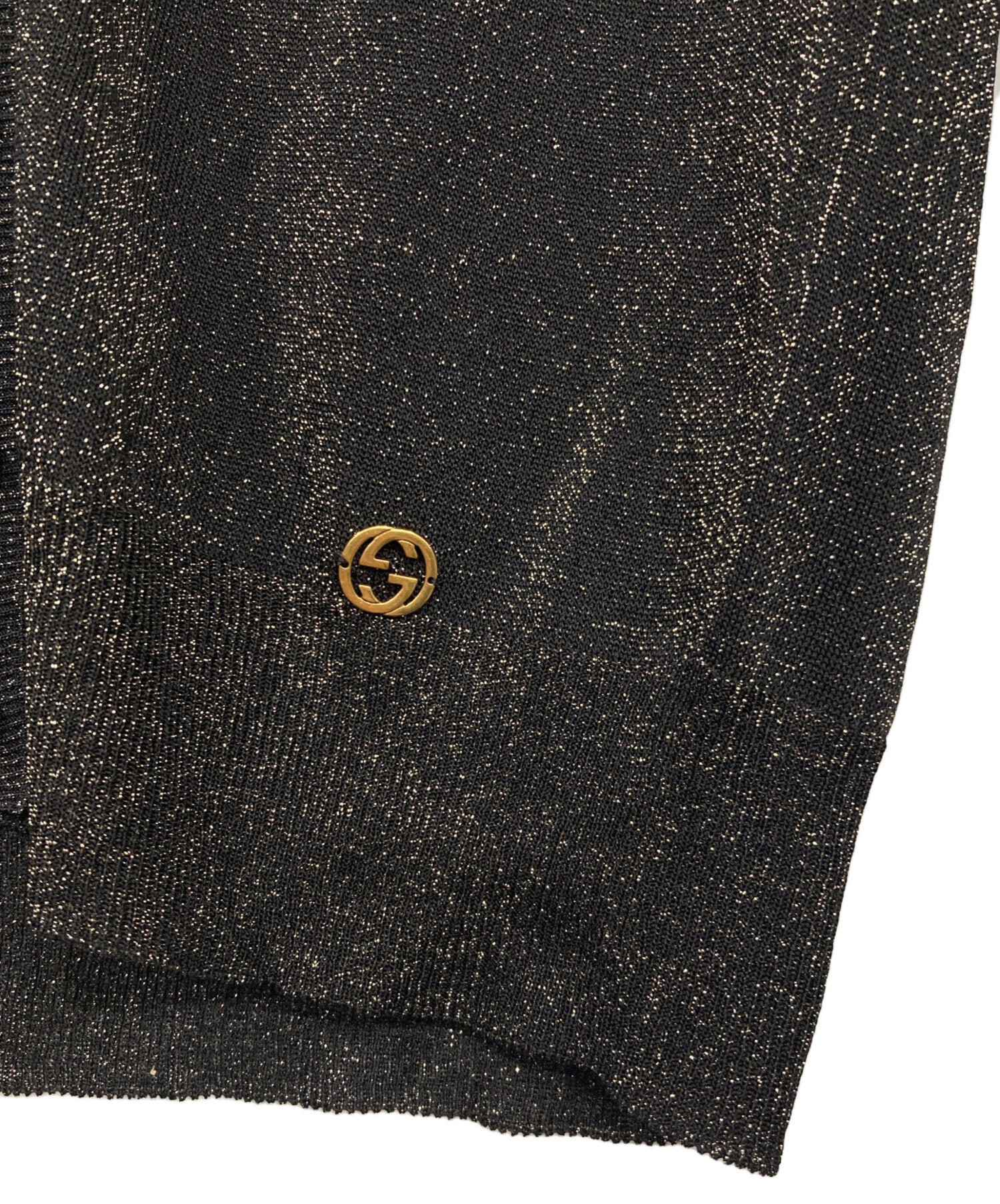 中古・古着通販】GUCCI (グッチ) GGチャーム付ラメカーディガン