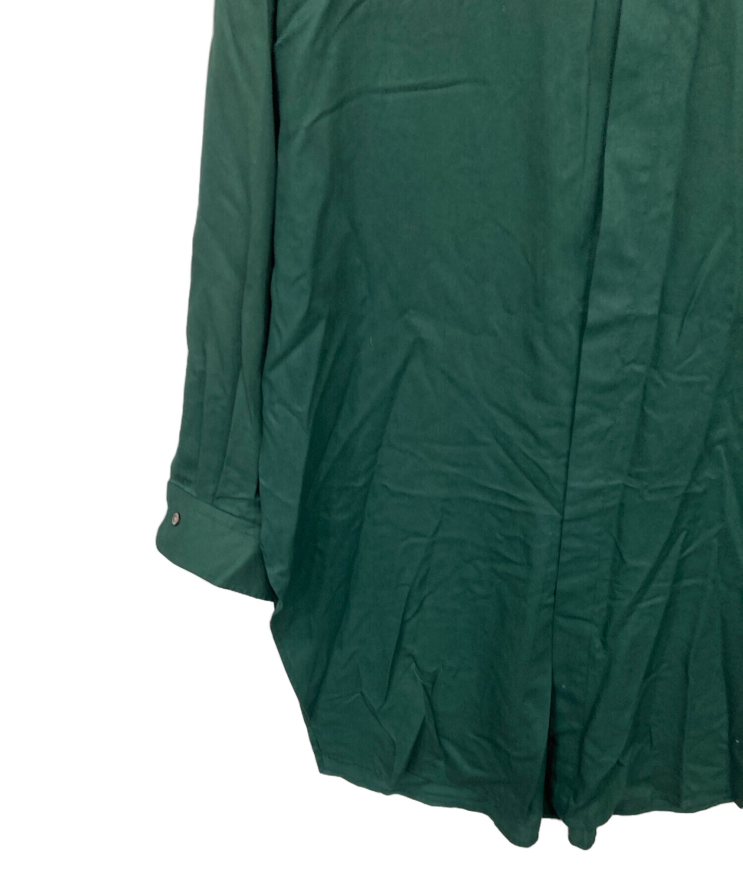 中古・古着通販】CULLNI (クルニ) ロングシャツ グリーン サイズ:2