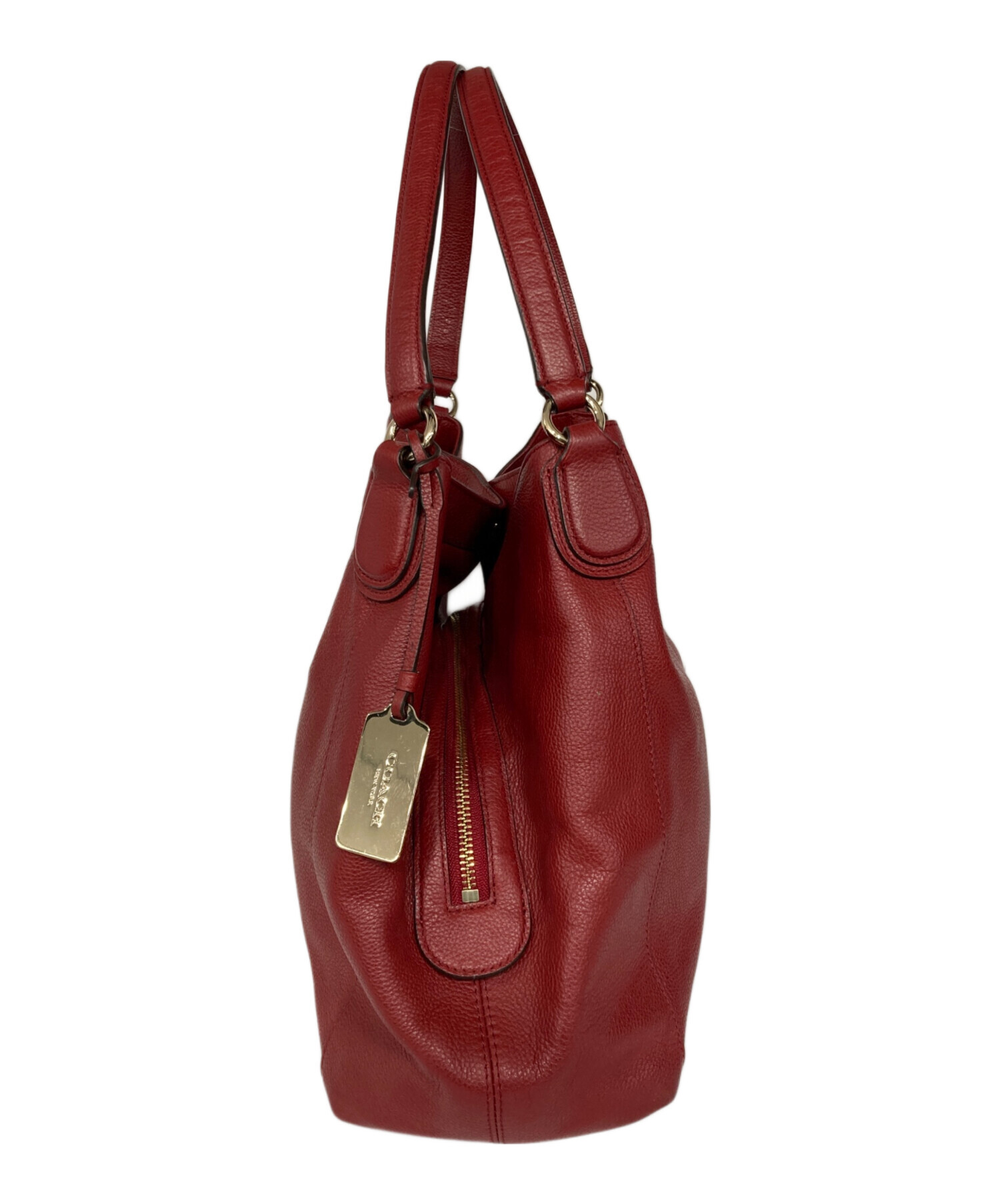 中古・古着通販】COACH (コーチ) ハンドバッグ レッド｜ブランド・古着