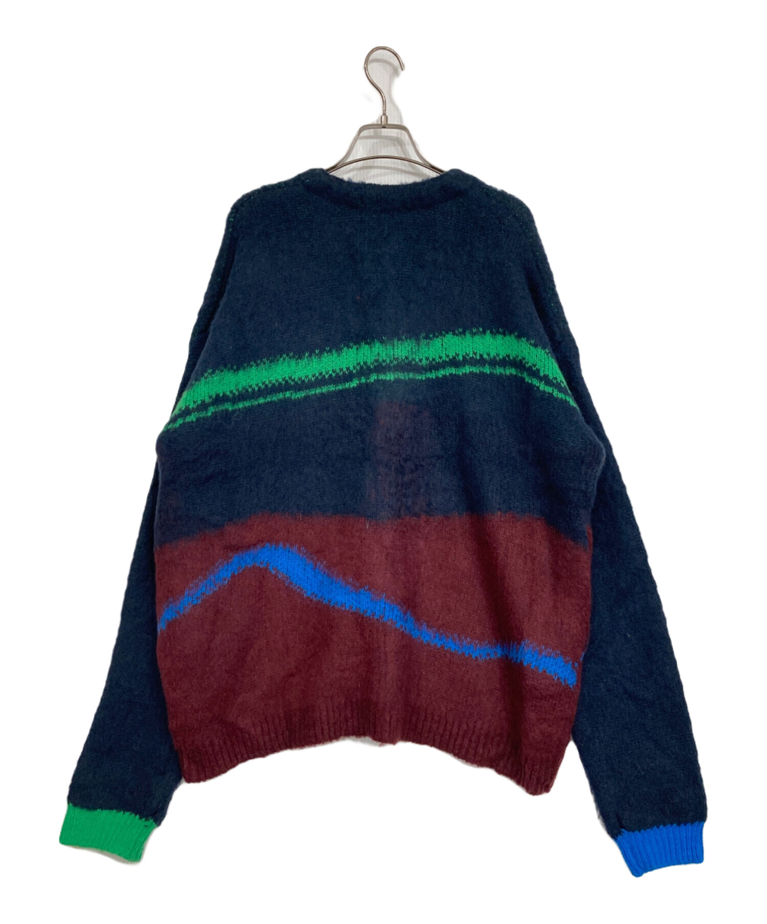 中古・古着通販】PAMM (パム) 気狂いのニットカーディガン ネイビー