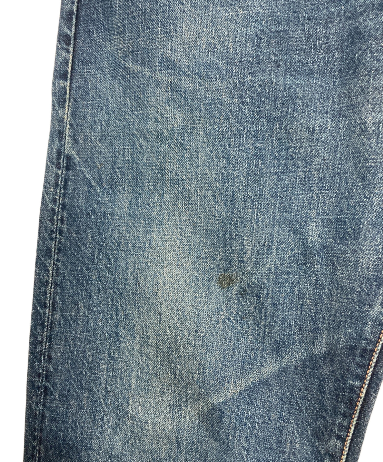 中古・古着通販】EVISU (エヴィス) 白赤カモメペイントデニムパンツ