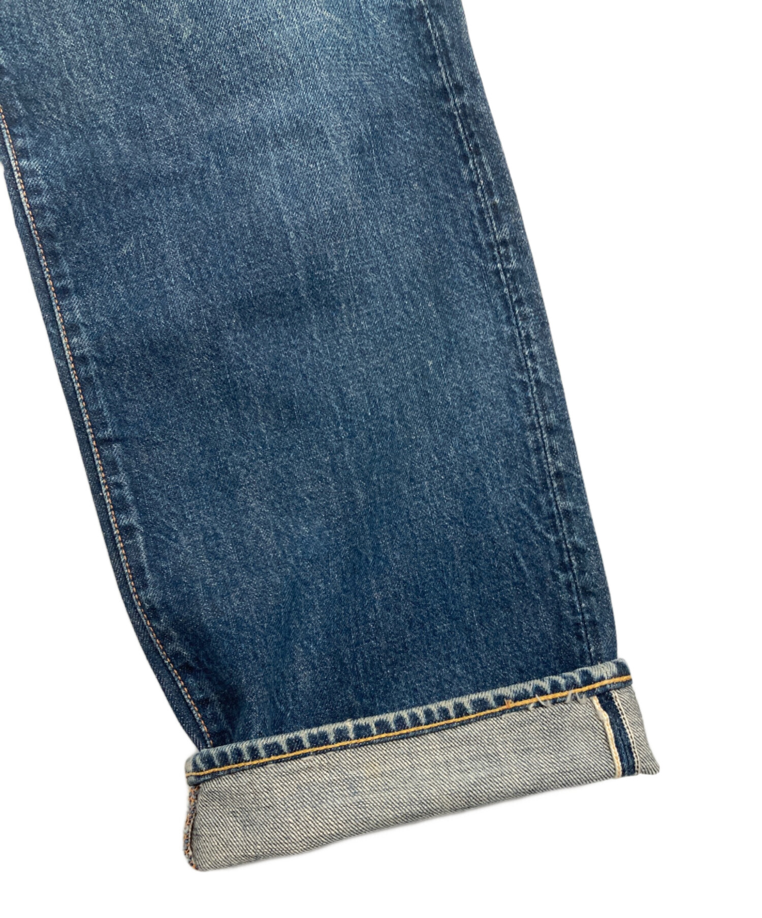 中古・古着通販】EVISU (エヴィス) 白赤カモメペイントデニムパンツ