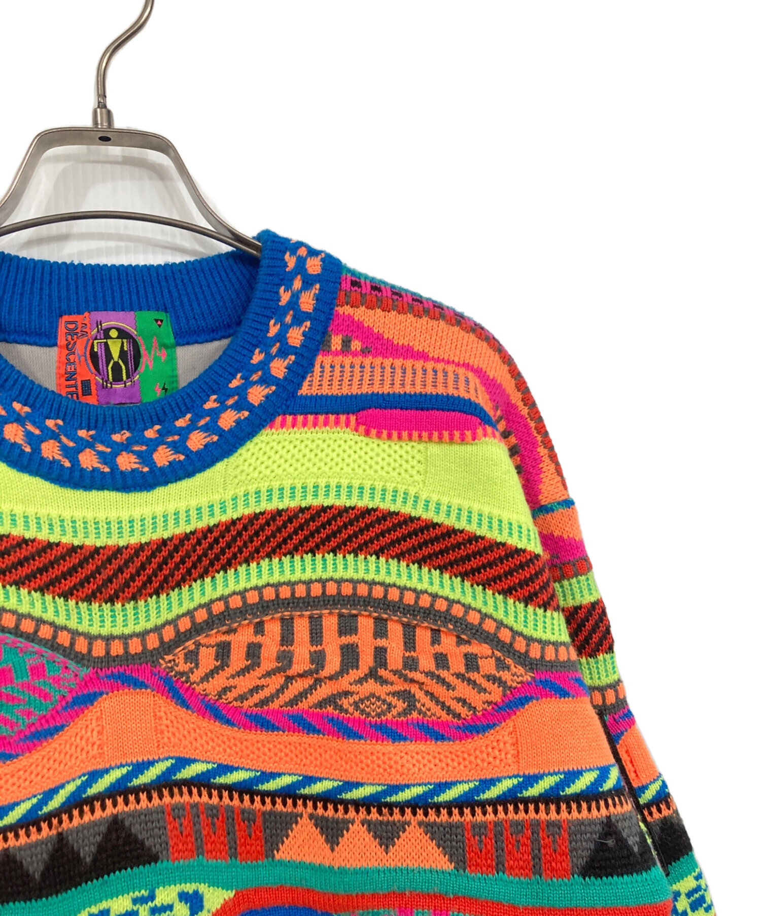 中古・古着通販】DESCENTE (デサント) 3Dニット マルチカラー サイズ:L