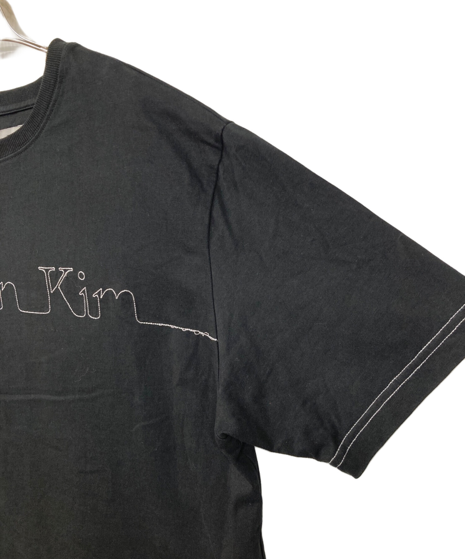 中古・古着通販】Matin Kim (マーティン・キム) ステッチロゴTシャツ 