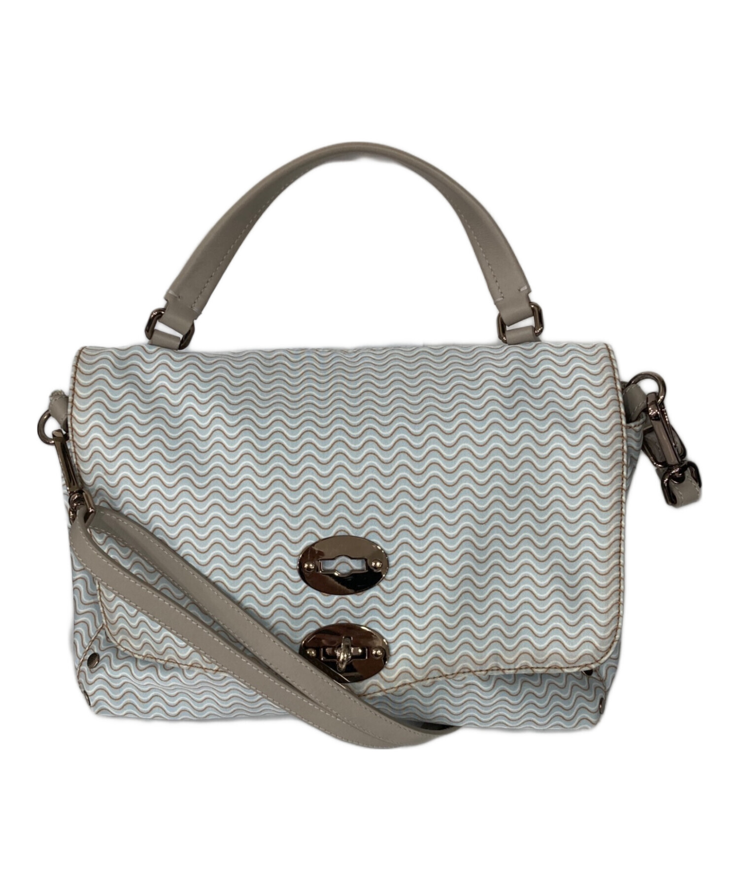 ザネラートZANELLATO 2wayショルダーポスティーナ中古ブルーL 中古・古着通販】zanellato (ザネラート) Postina ショルダーバッグ S
