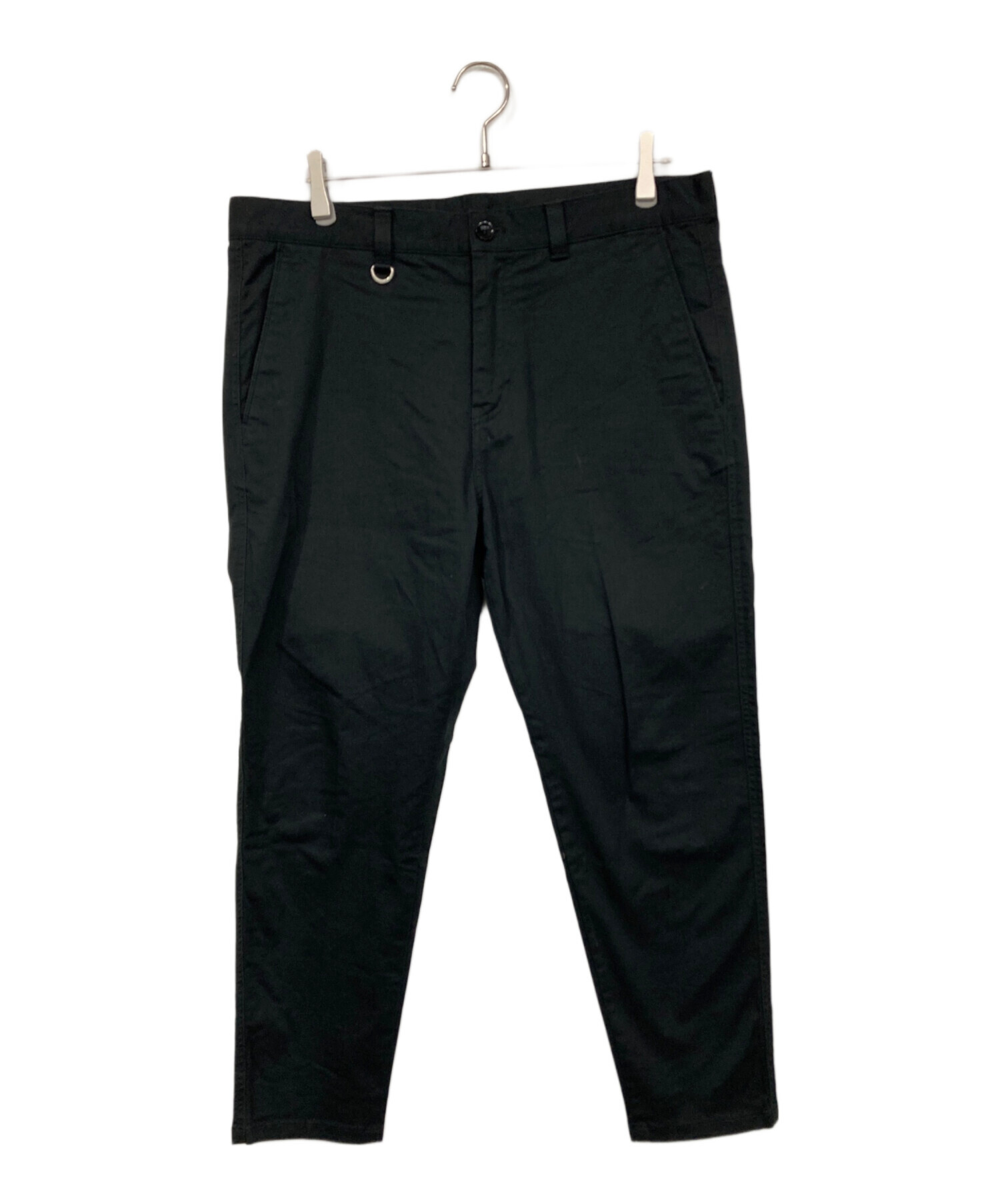 極美品 uniform experiment タイトテーパードパンツ ブラック 中古・古着通販】uniform experiment (ユニフォームエクスペリメント