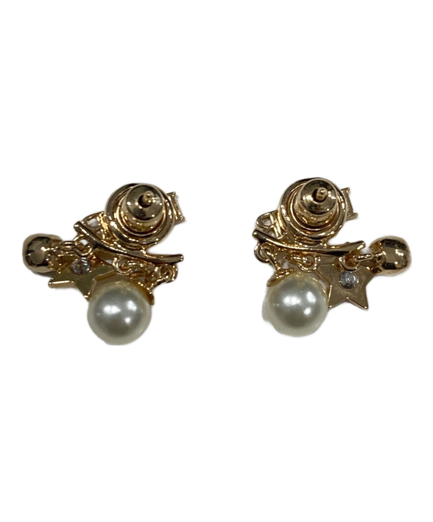 中古・古着通販】DIOR (ディオール) evolution ピアス ゴールド 