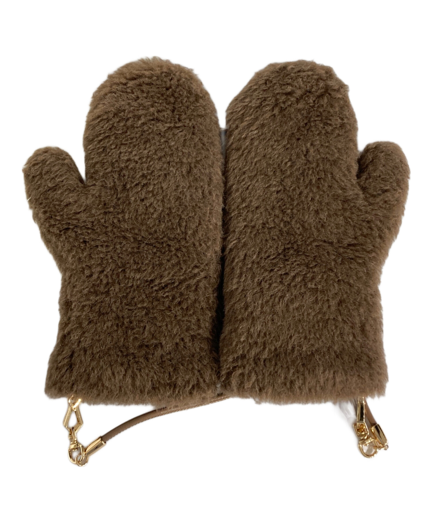 中古・古着通販】MaxMara (マックスマーラ) テディベアミトン ブラウン