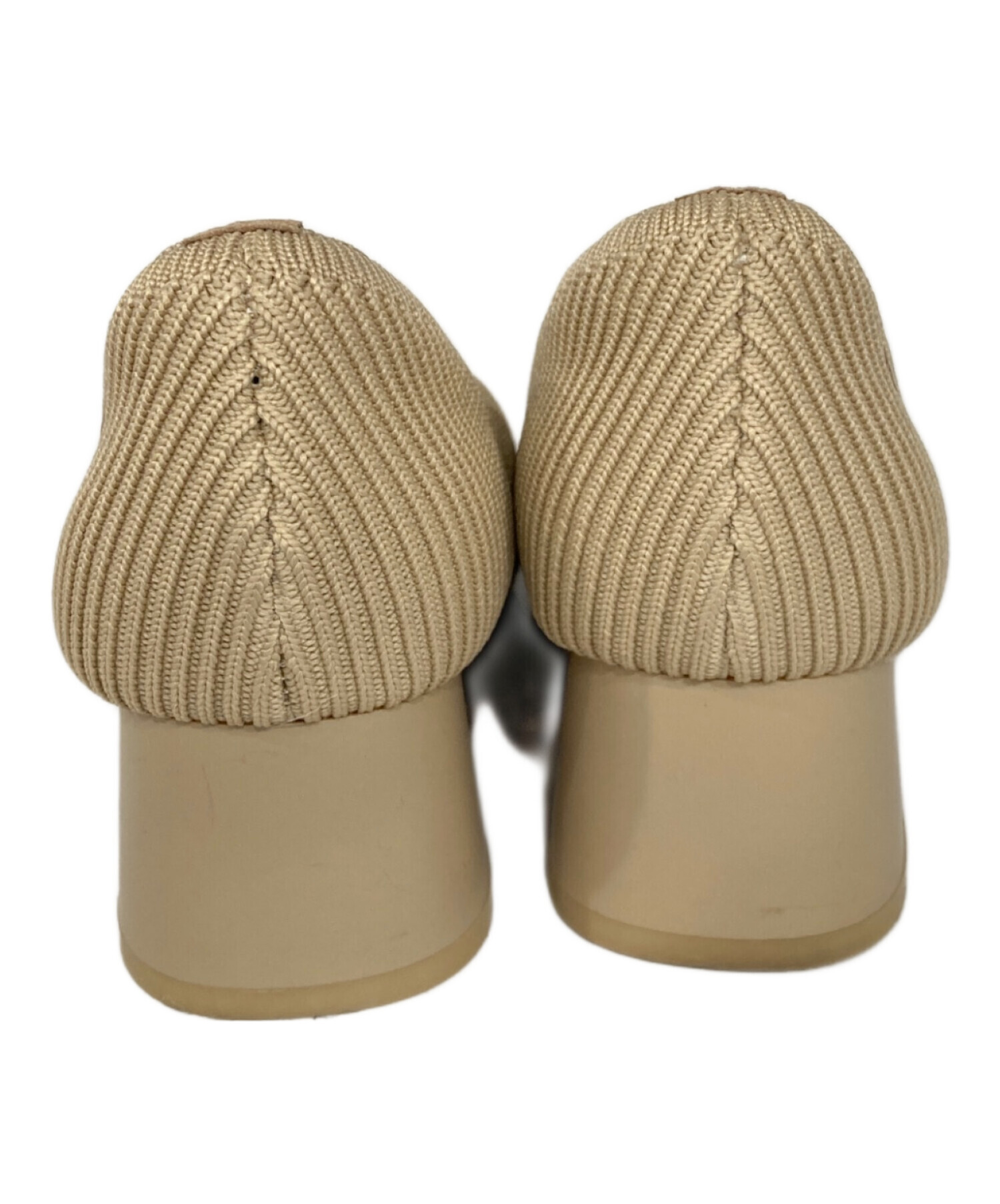 中古・古着通販】VIVAIA (ビバイア) ニットパンプス ベージュ サイズ