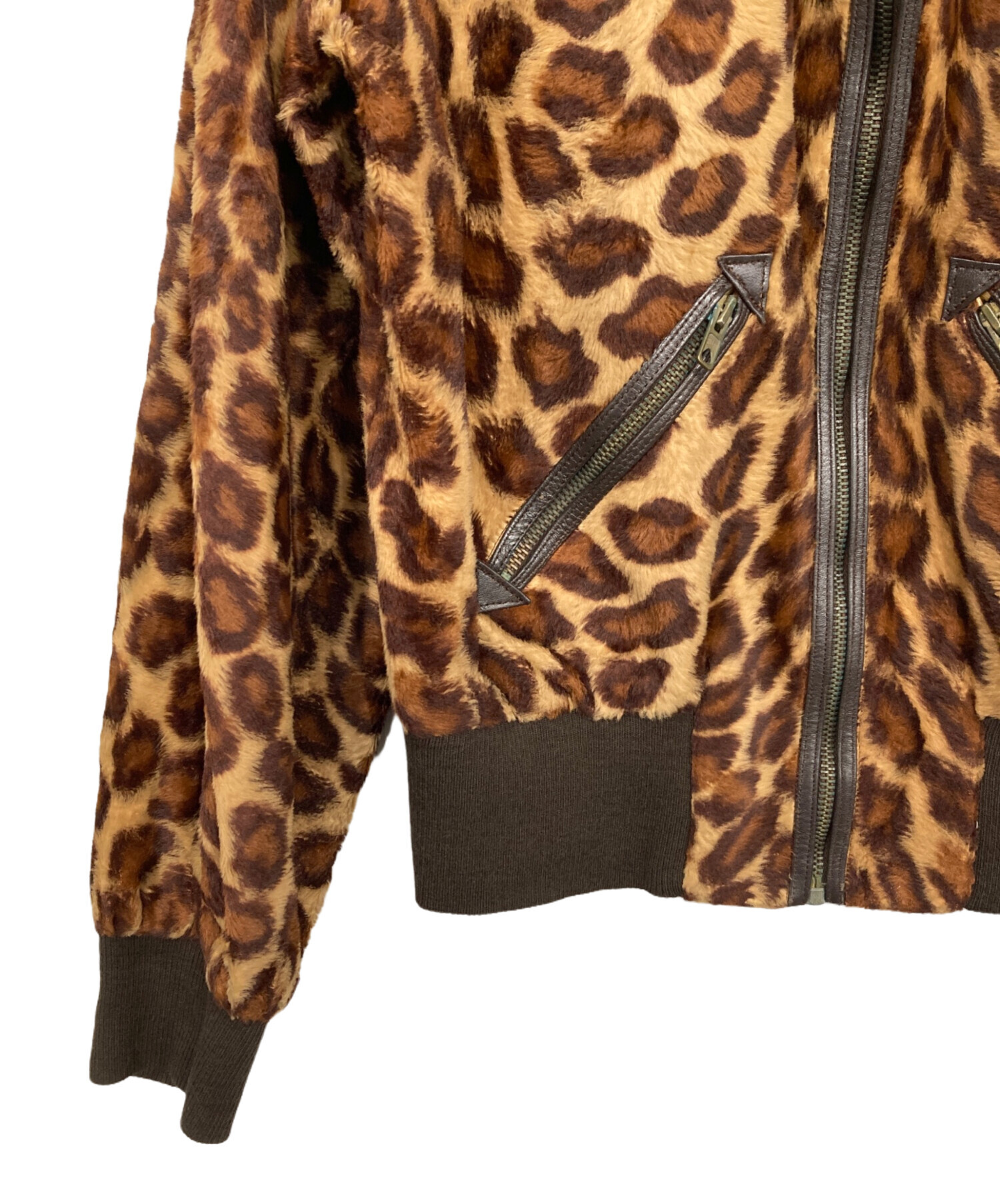 Yves Saint Laurent VINTAGE レオパード ジャケット 中古・古着通販】Yves Saint Laurent Rive Gauche (イヴ・サンローラン