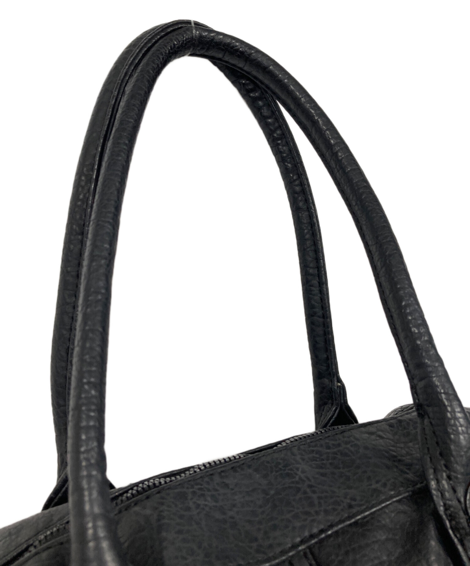 中古・古着通販】DIESEL (ディーゼル) レザーボストンバッグ ブラック