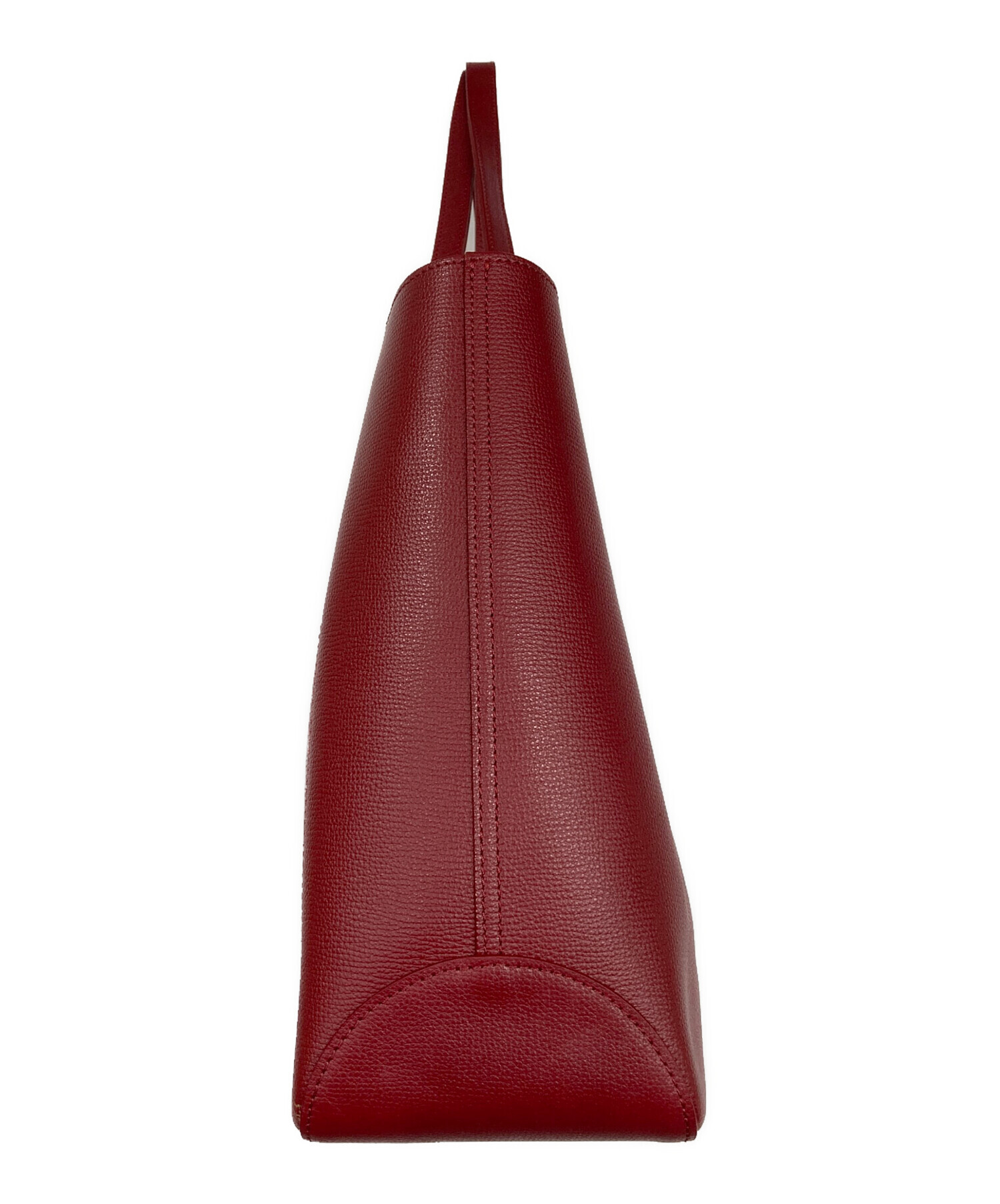 中古・古着通販】LONGCHAMP (ロンシャン) Shop-Itトートバッグ レッド