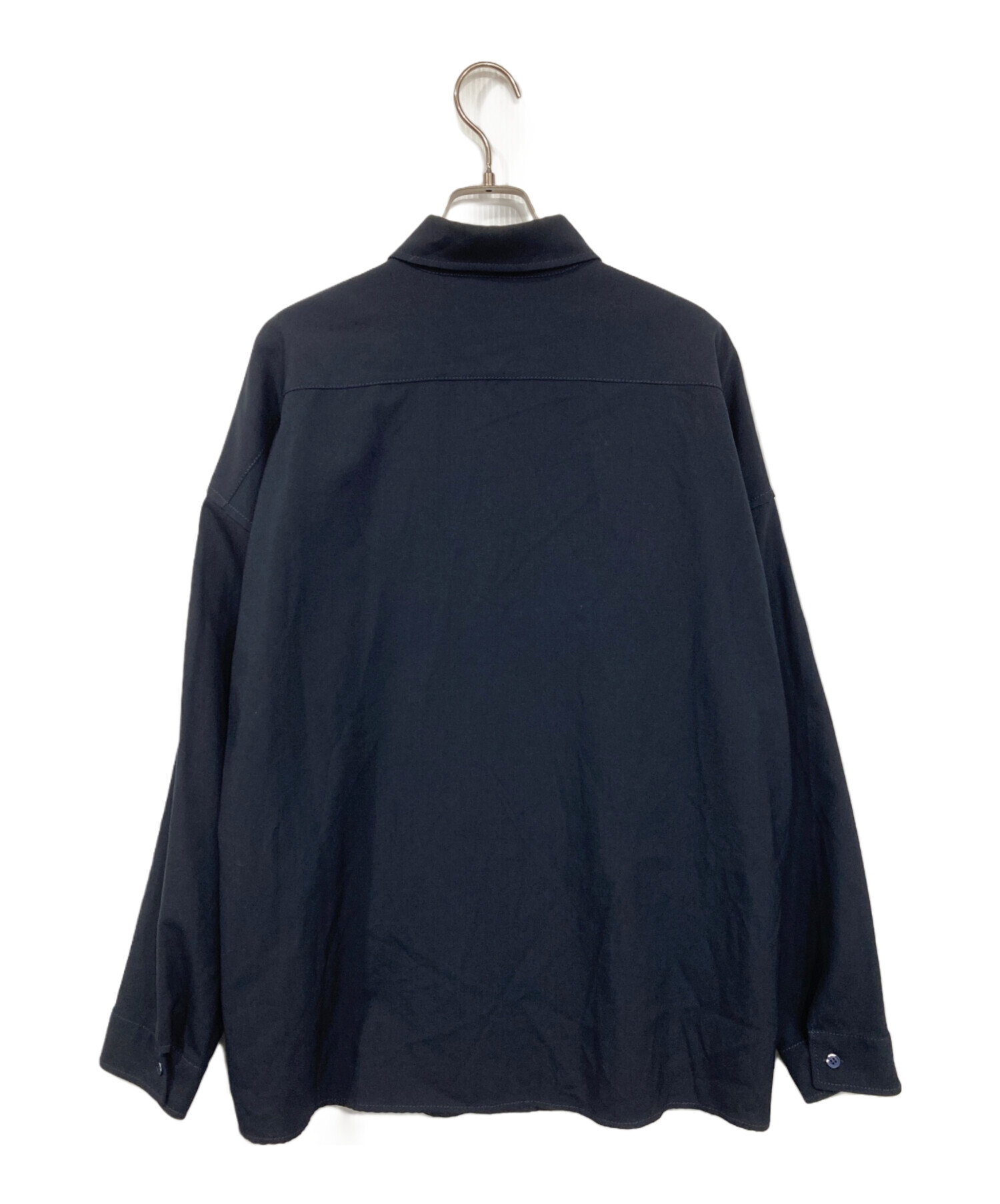 中古・古着通販】MARNI (マルニ) トロピカルウールシャツ ネイビー