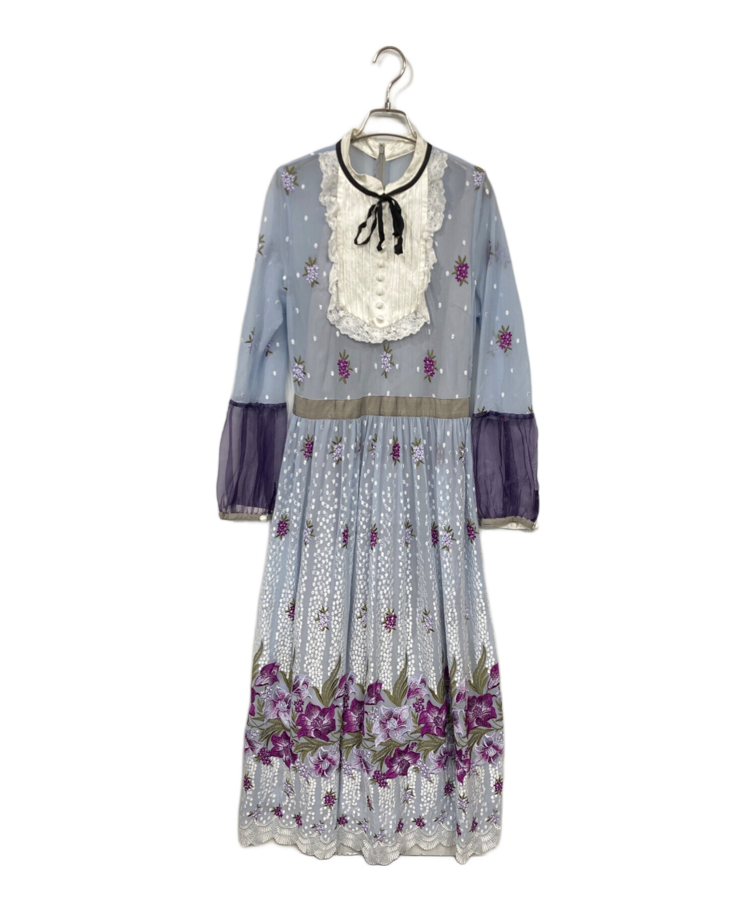 中古・古着通販】adelly (アデリー) ピンタックヨークワンピース 