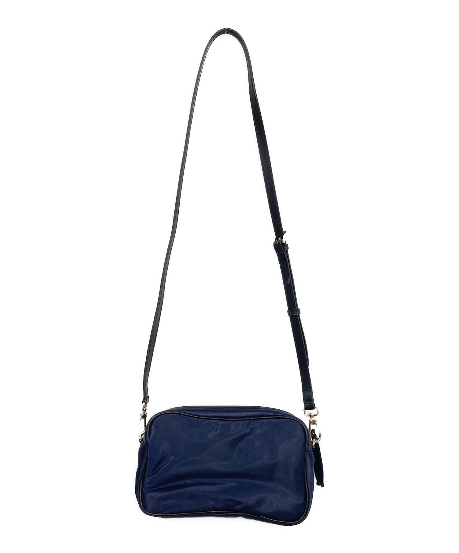 本物 フルラ FURLA 2WAY ショルダーバッグ ハンドバッグ ポシェット PVC ネイビー バッグ 中古 FURLA（フルラ） バッグ レディース ショルダーバッグ 2way 斜めがけ