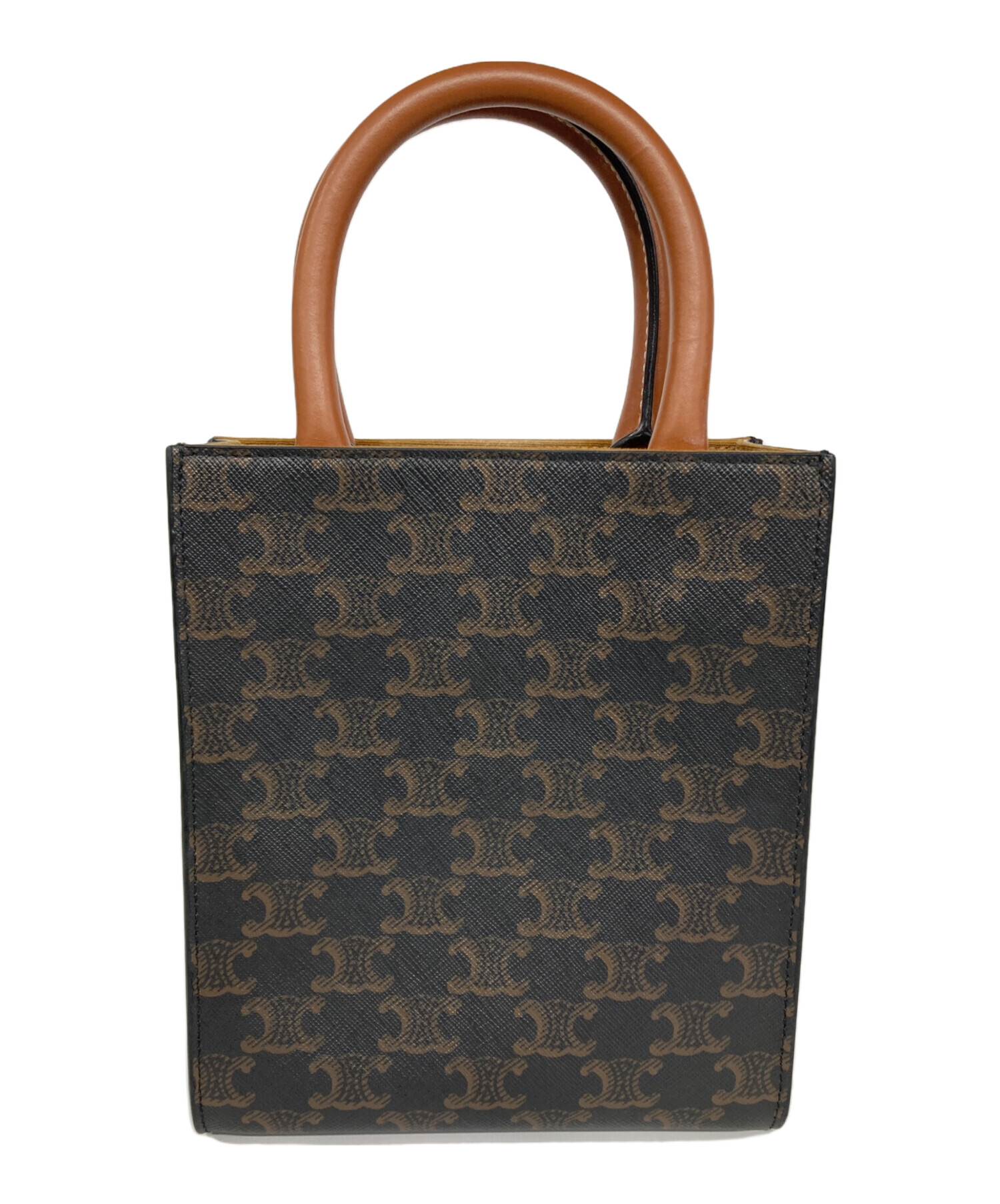 本物 セリーヌ CELINE ミニバーティカル トリオンフ 2WAY ショルダーバッグ ハンドバッグ ポシェット PVC ブラウン バッグ 中古 楽天市場】セリーヌ バッグ レディース トリオンフ ミニ バーティカル