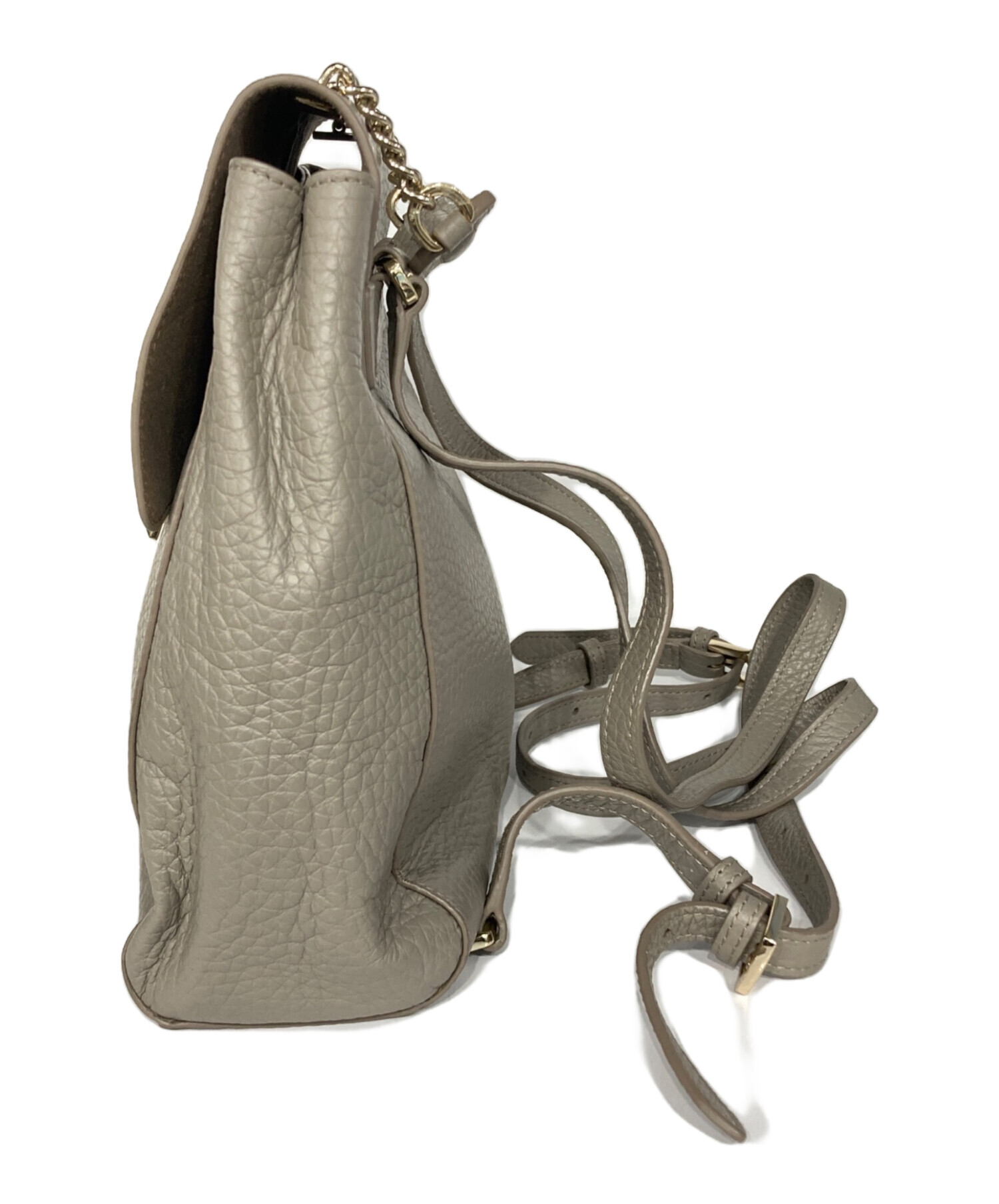 中古・古着通販】FURLA (フルラ) レザーリュック グレー｜ブランド