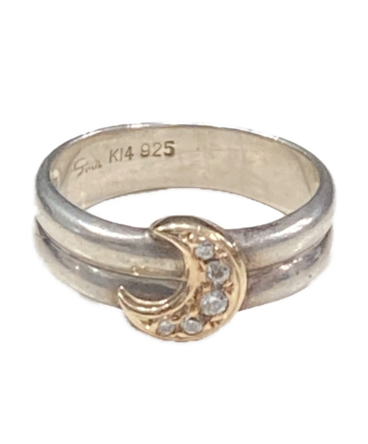 中古・古着通販】STAR JEWELRY (スタージュエリー) 月モチーフリング 