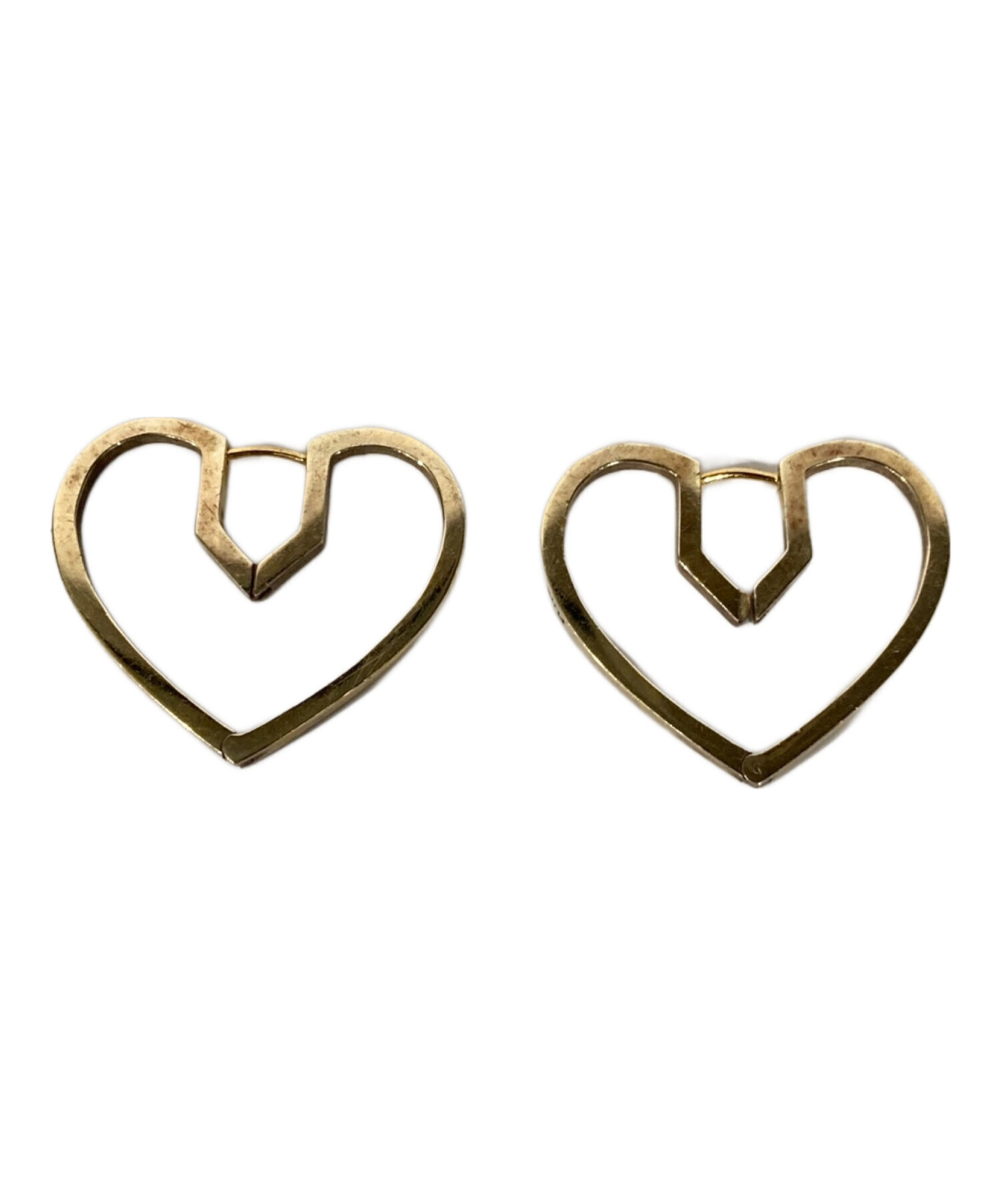 中古・古着通販】PLOW (プラウ) Hug Heart Hoop Pierce ゴールド 中古・古着通販】PLOW (プラウ) Hug Heart Hoop Pierce ゴールド