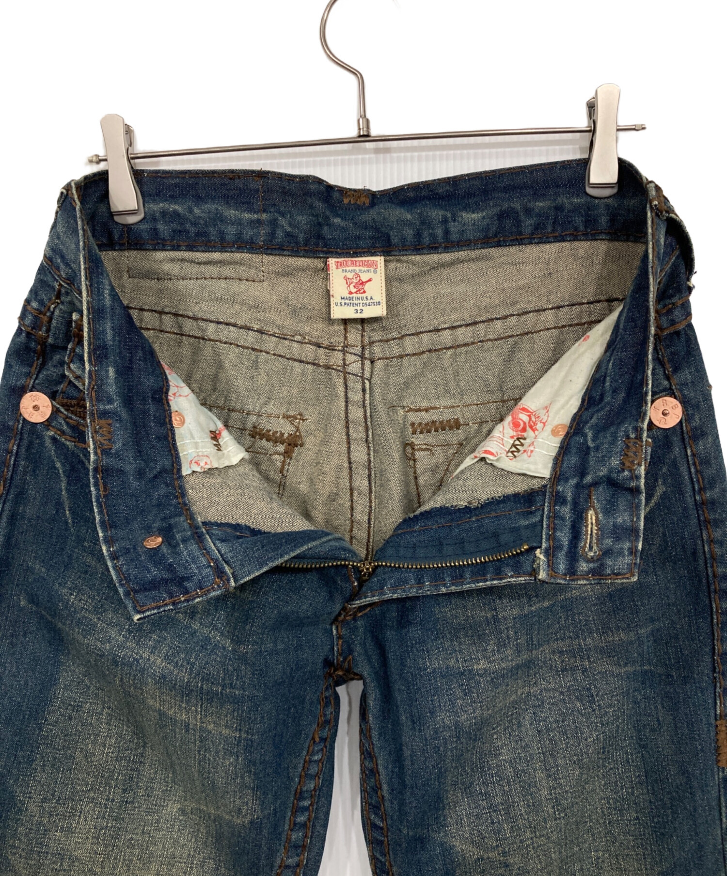 中古・古着通販】TRUE RELIGION (トゥルー レリジョン) ステッチデニム