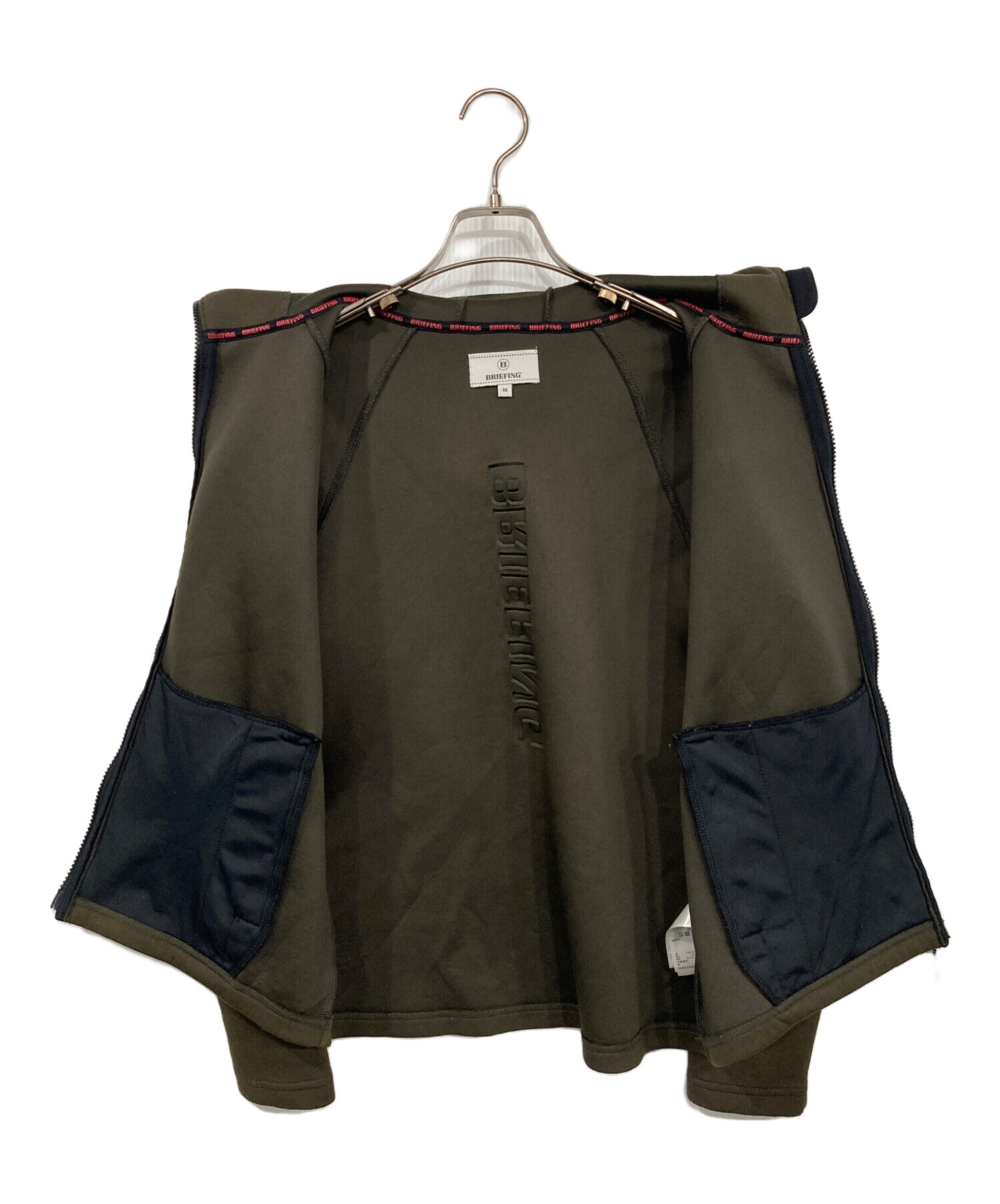 中古・古着通販】BRIEFING (ブリーフィング) エンボスロゴWジップ