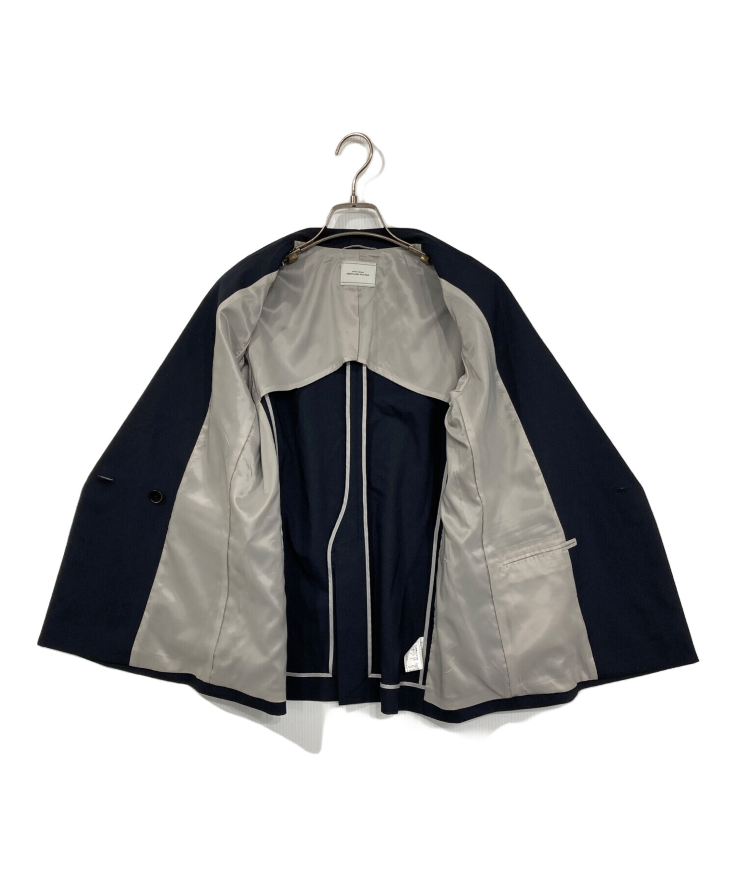 未使用　グリーンレーベルリラクシング　カチリラ　ダブルジャケット　ネイビー38 中古・古着通販】green label relaxing (グリーンレーベルリラクシング