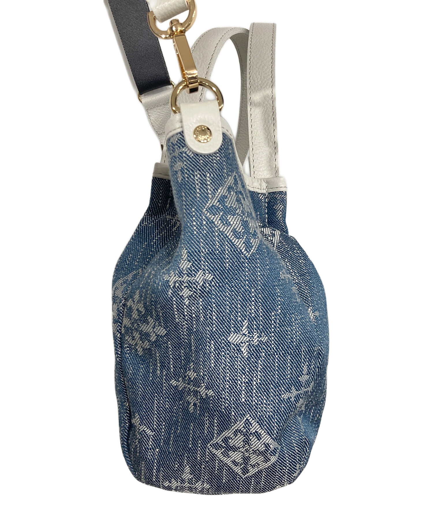 ★極美品★russet【Denim jacquard】2wayミニトートバッグ 中古・古着通販】russet (ラシット) Denim jacquard 2wayミニトート