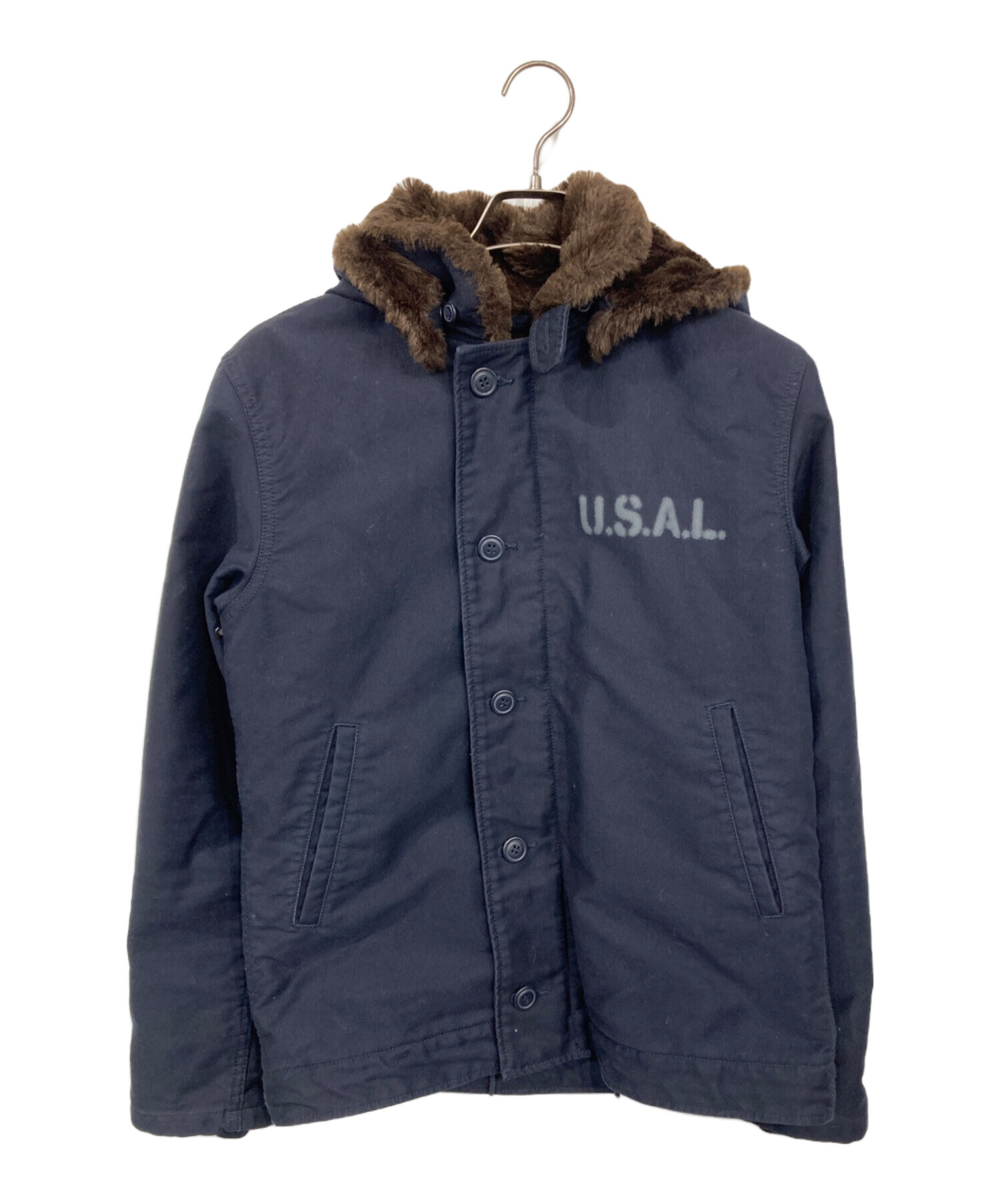 中古・古着通販】ALPHA (アルファ) デッキジャケット ネイビー サイズ