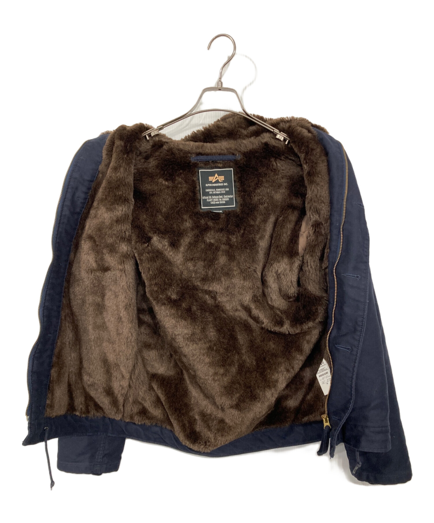 中古・古着通販】ALPHA (アルファ) デッキジャケット ネイビー サイズ